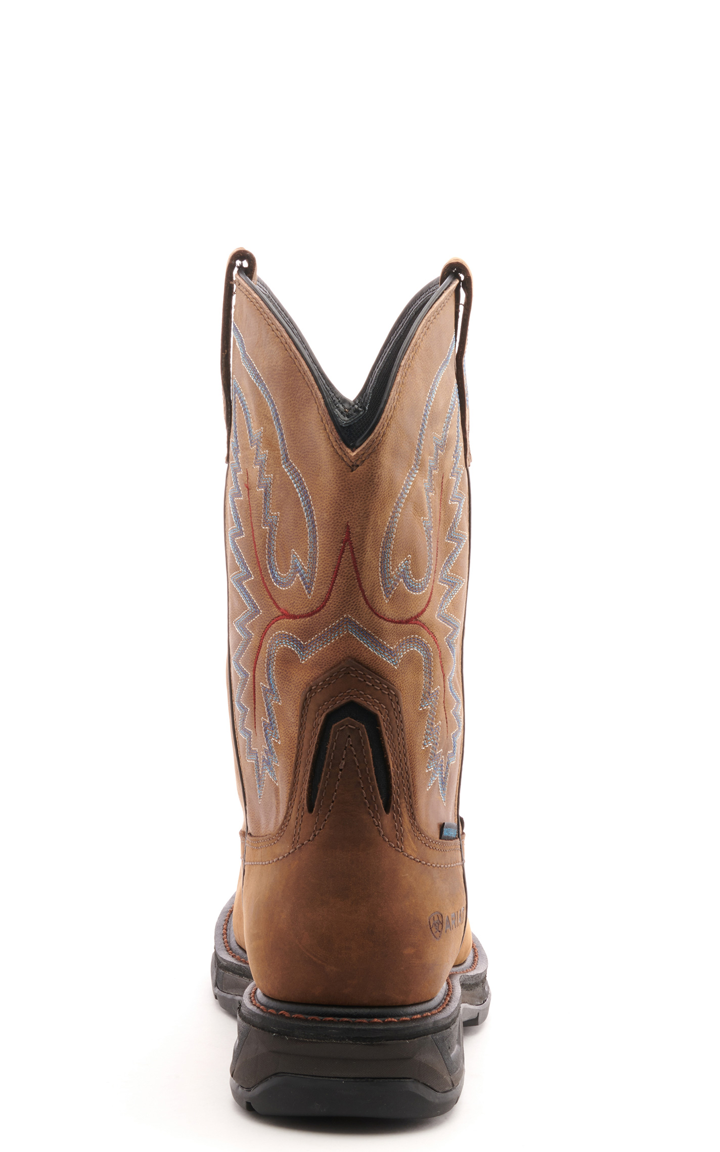 Ariat Men's WorkHog XT Distressed Brown Waterproof Wide Square Composite Toe Work Boot - Image 1