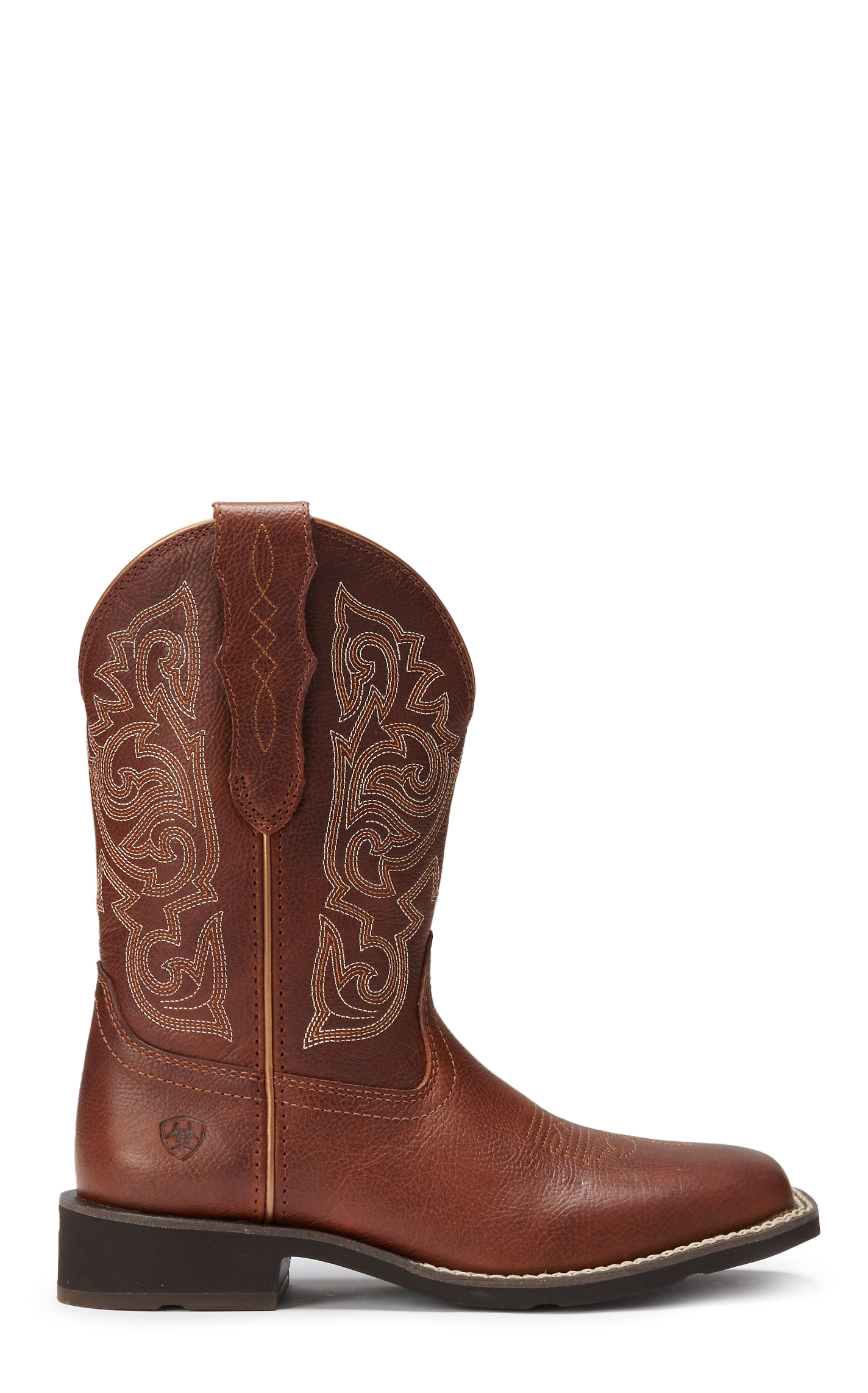 Ariat Women's Delilah Spiced Cider Brown StretchFit Wide Square Toe Cowboy Boots - Image 1