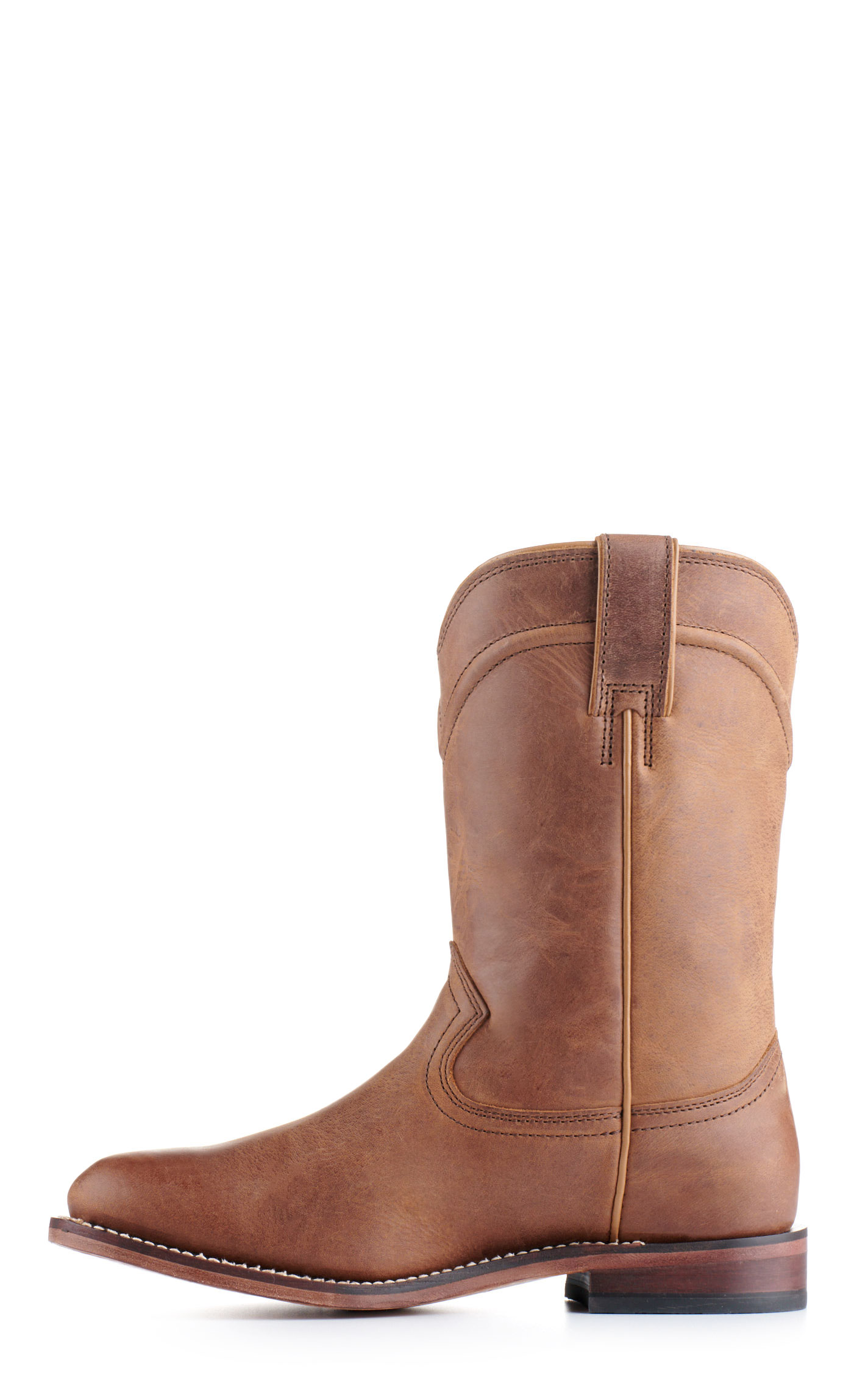 Justin Women's Holland Tan Round Toe Roper Cowboy Boots - Image 1