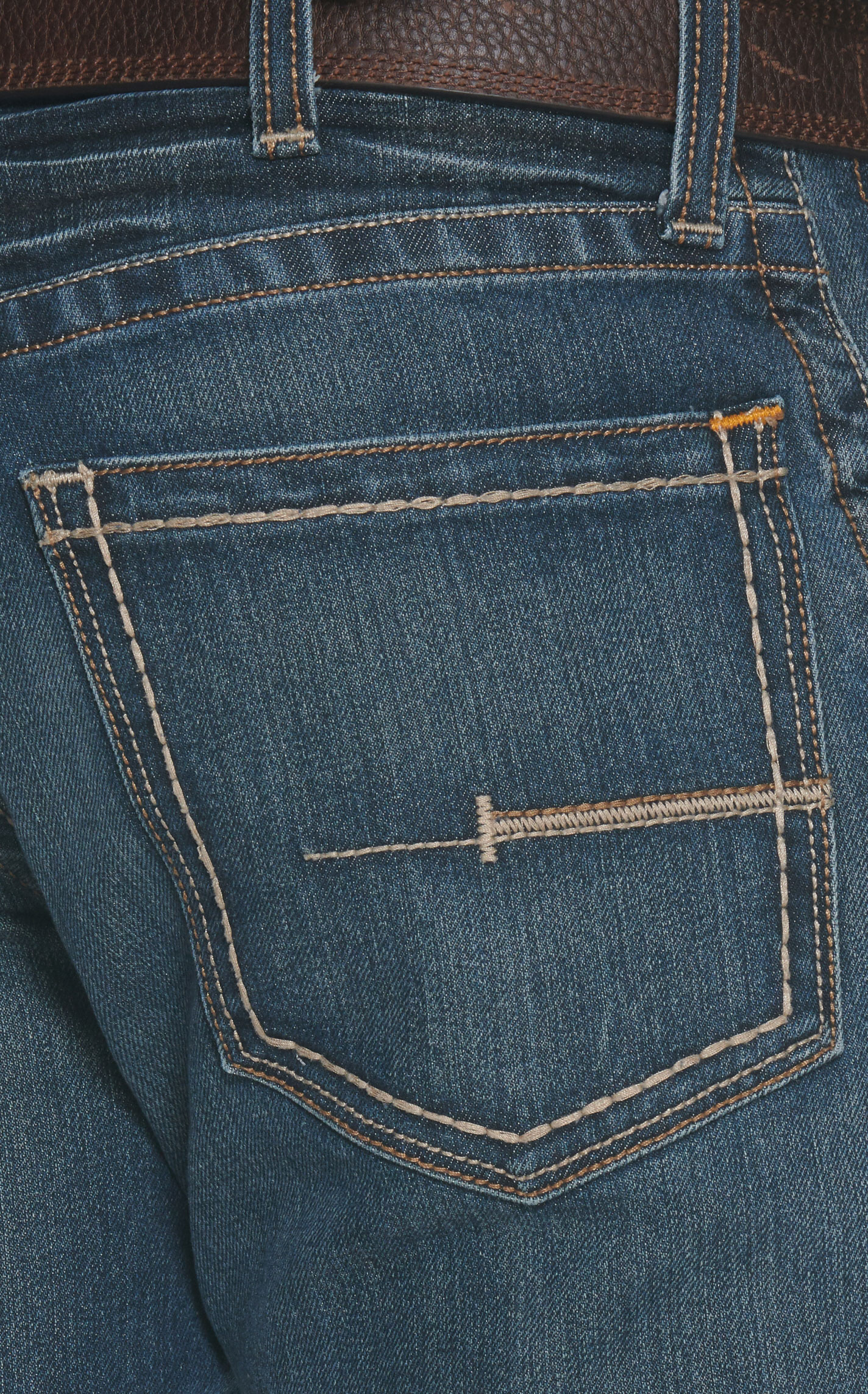 Ariat Men's Rebar M5 DuraStretch Edge Medium Wash Stackable Straight Leg Work Jean - Image 1