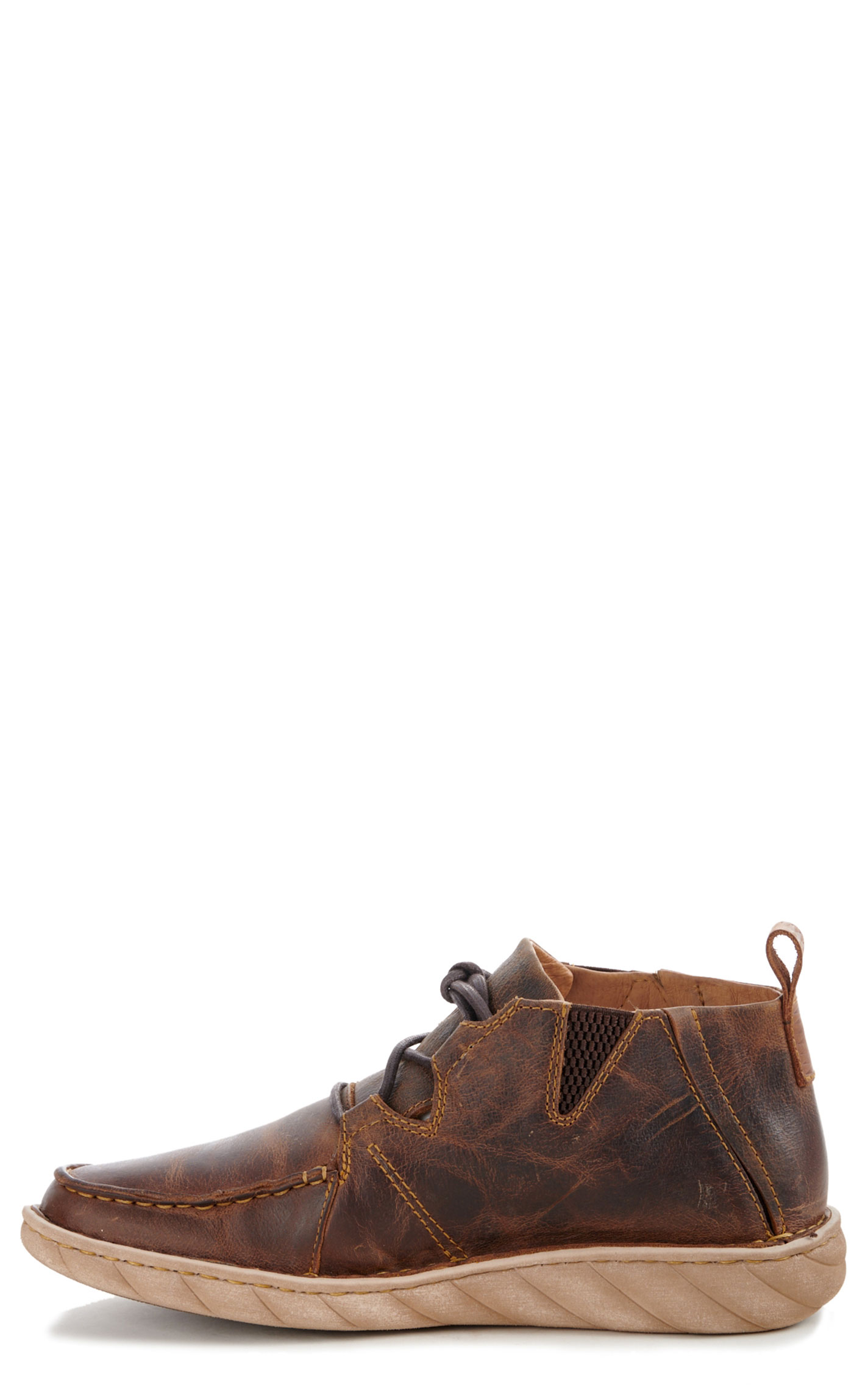 Tony Lama Men's Camino Brown Lace Up Moc Toe Casual Shoe - Image 1