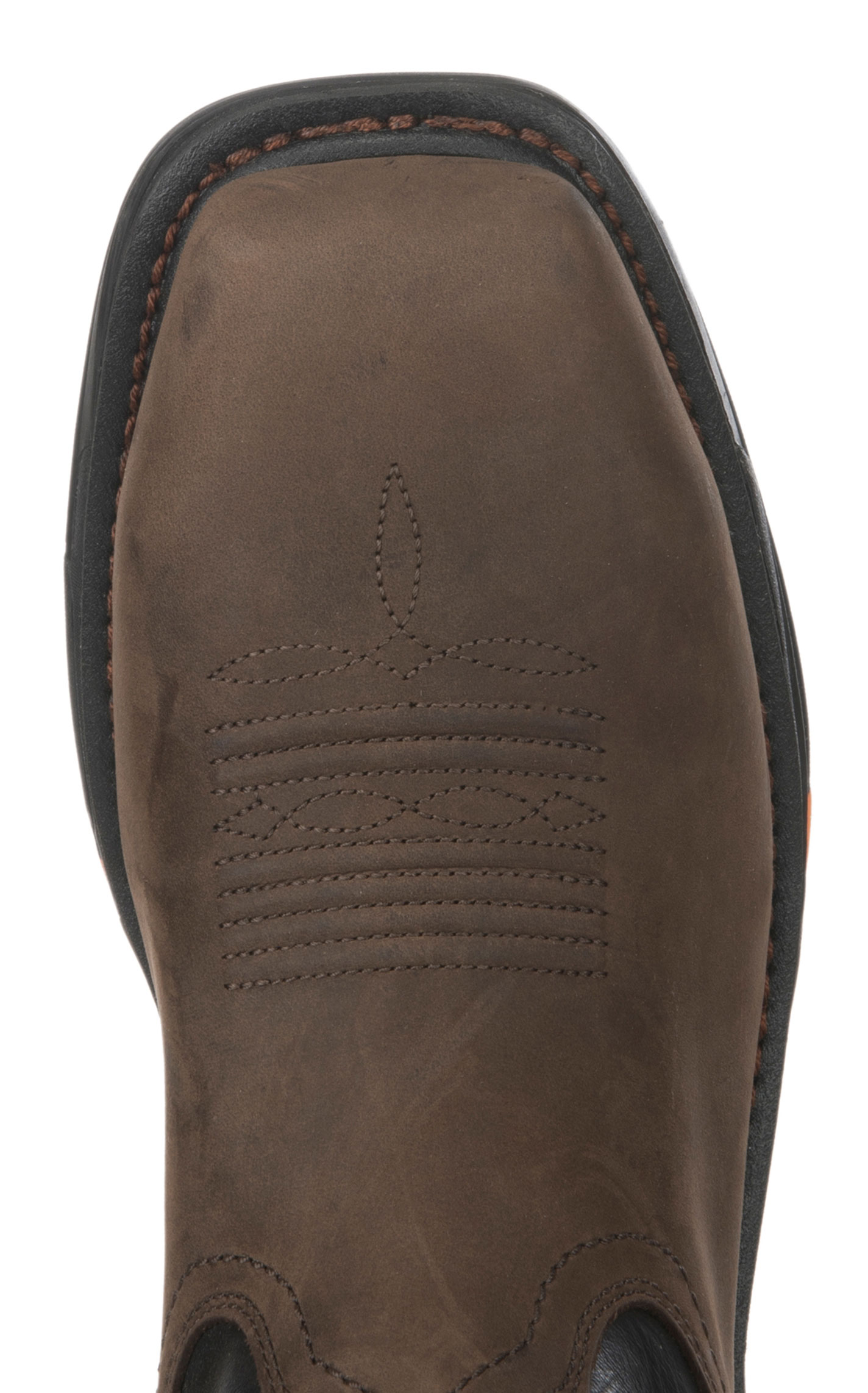 Ariat Men's WorkHog XT Oily Distressed Brown and Black Waterproof Wide Square Carbon Toe Work Boot - Image 1