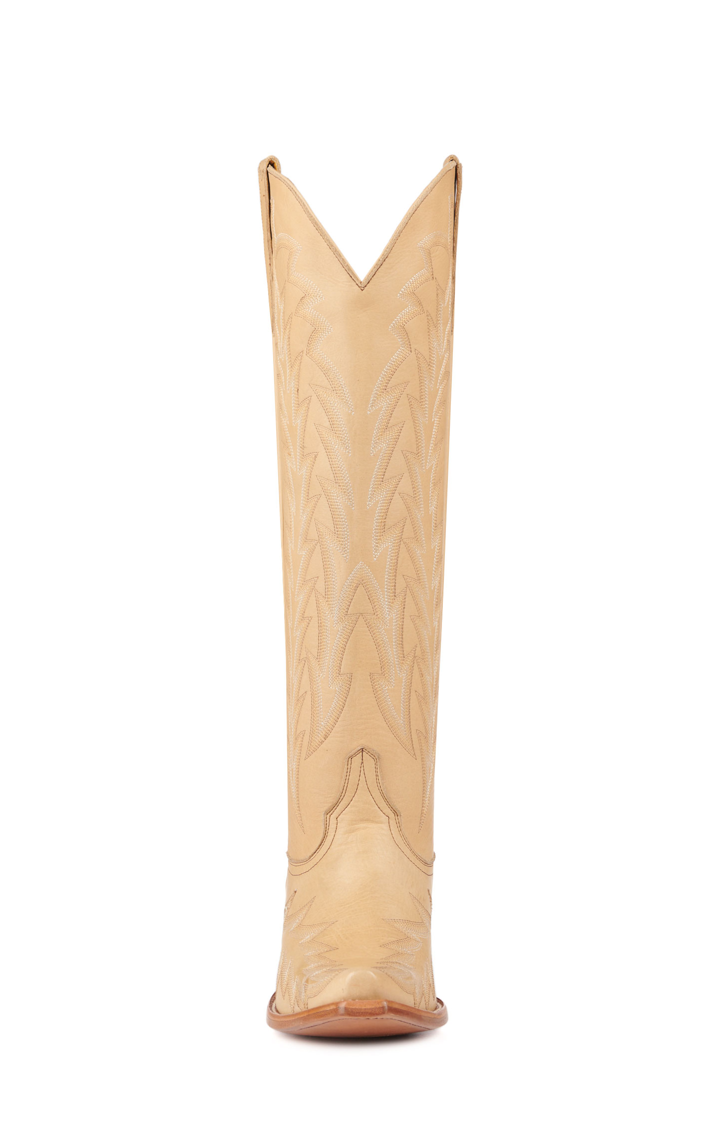JRC & Sons Women’s Nancy Camel Snip Toe Tall Cowboy Boots - Image 1