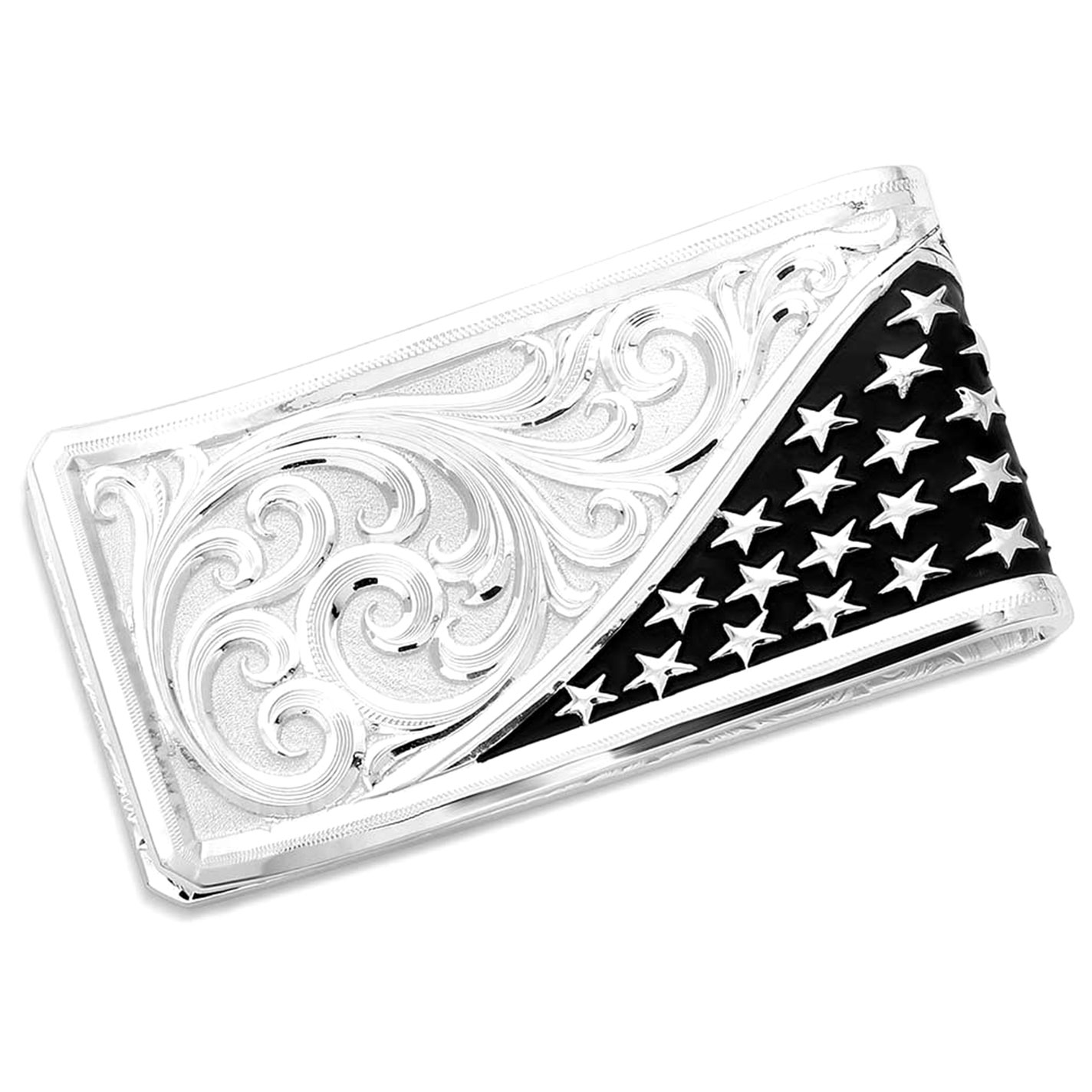 Montana Silversmiths Wings of Liberty American Made Silver Money Clip - Image 2