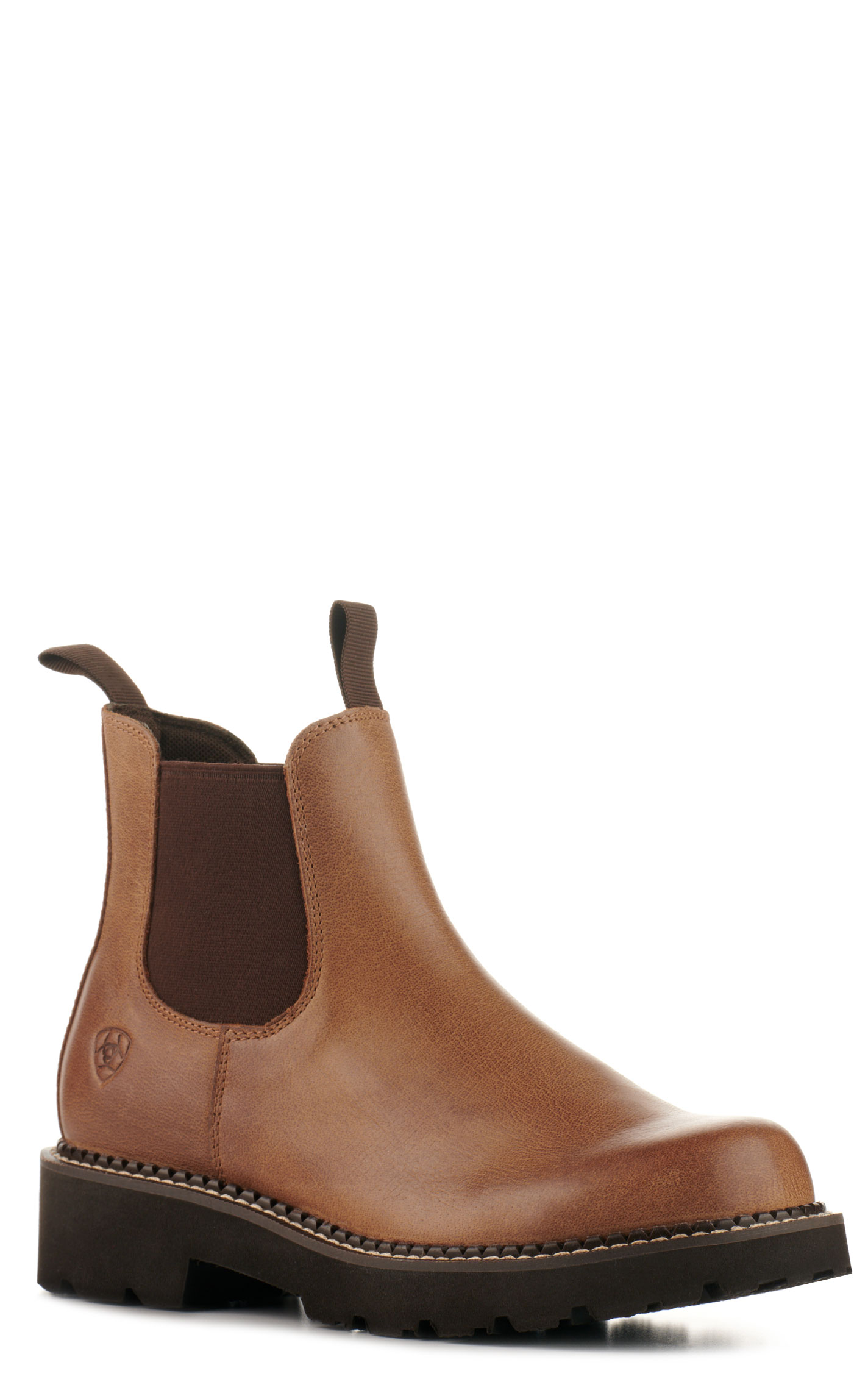 Ariat Women's Fatbaby Distressed Brown Round Toe Chelsea Boot - Image 1