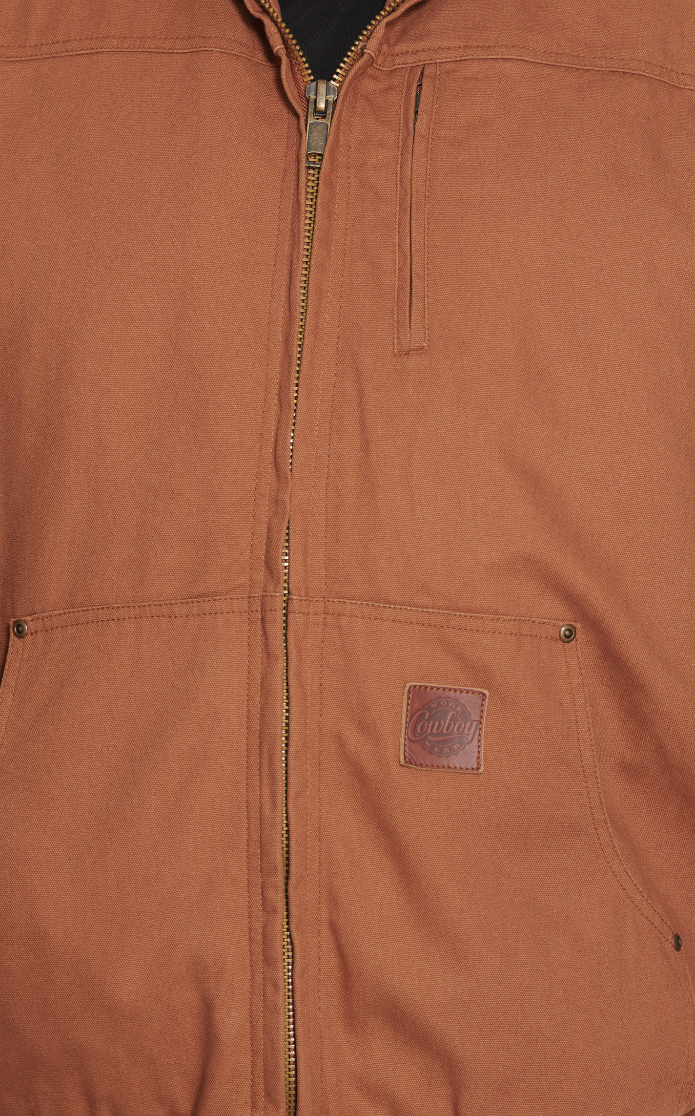 Cowboy Workwear Men's Clay Brown Hooded Canvas Jacket - Big & Tall - Image 1