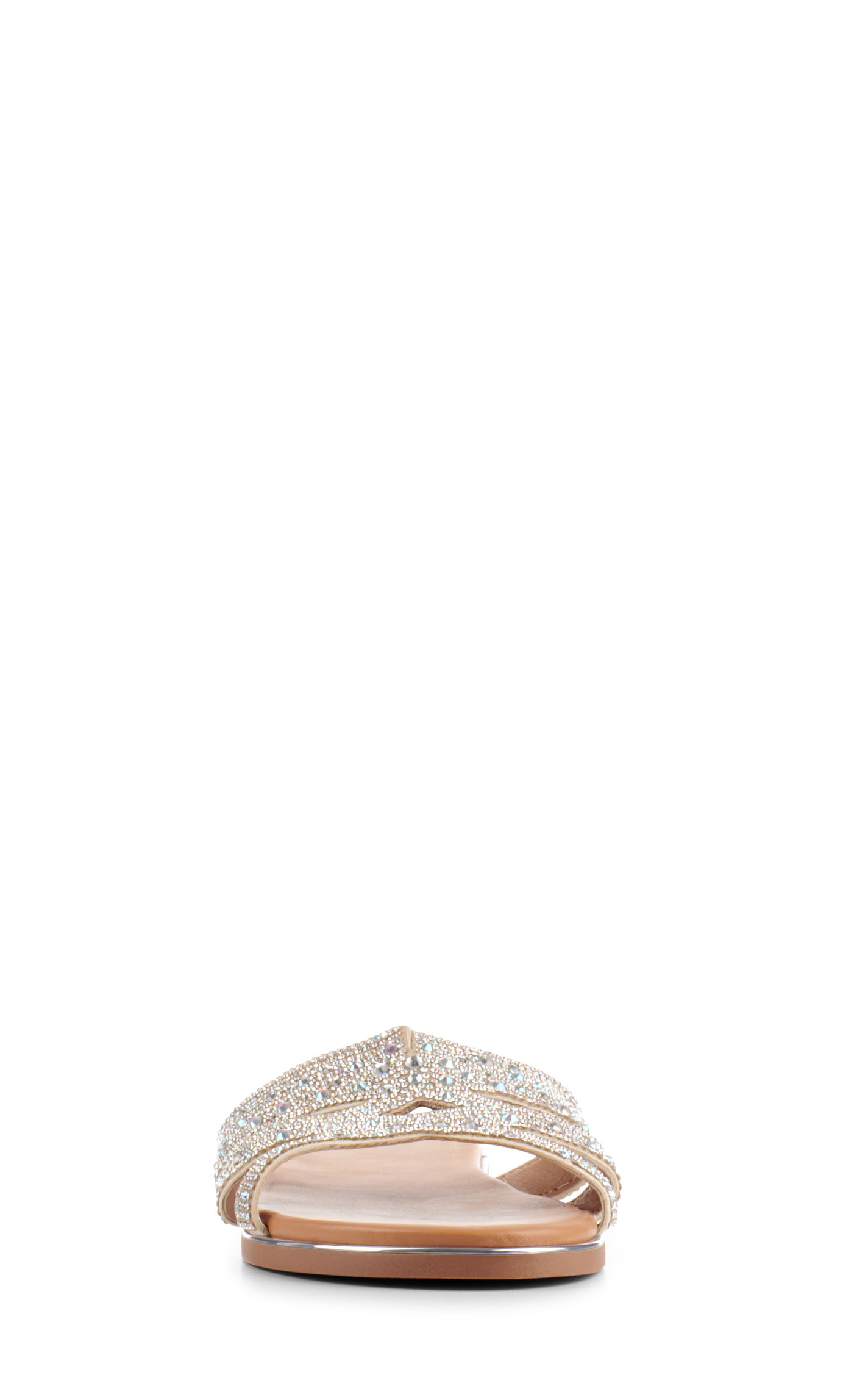 Corky's Pizzazz Tan with Bling Slide Sandal - Image 1