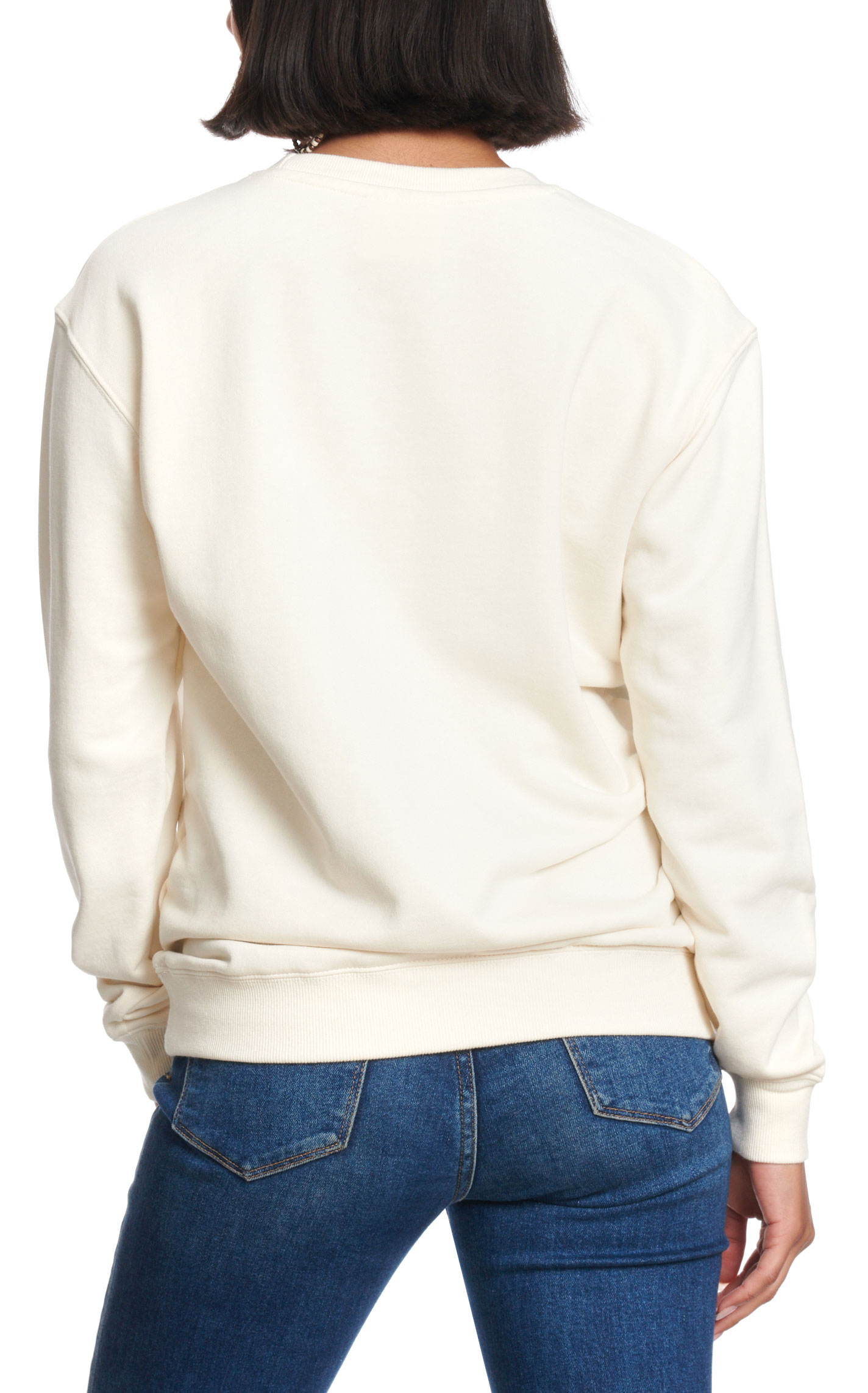Lotus Fashion Women's Cream Highlander Cow Graphic Pullover - Image 1