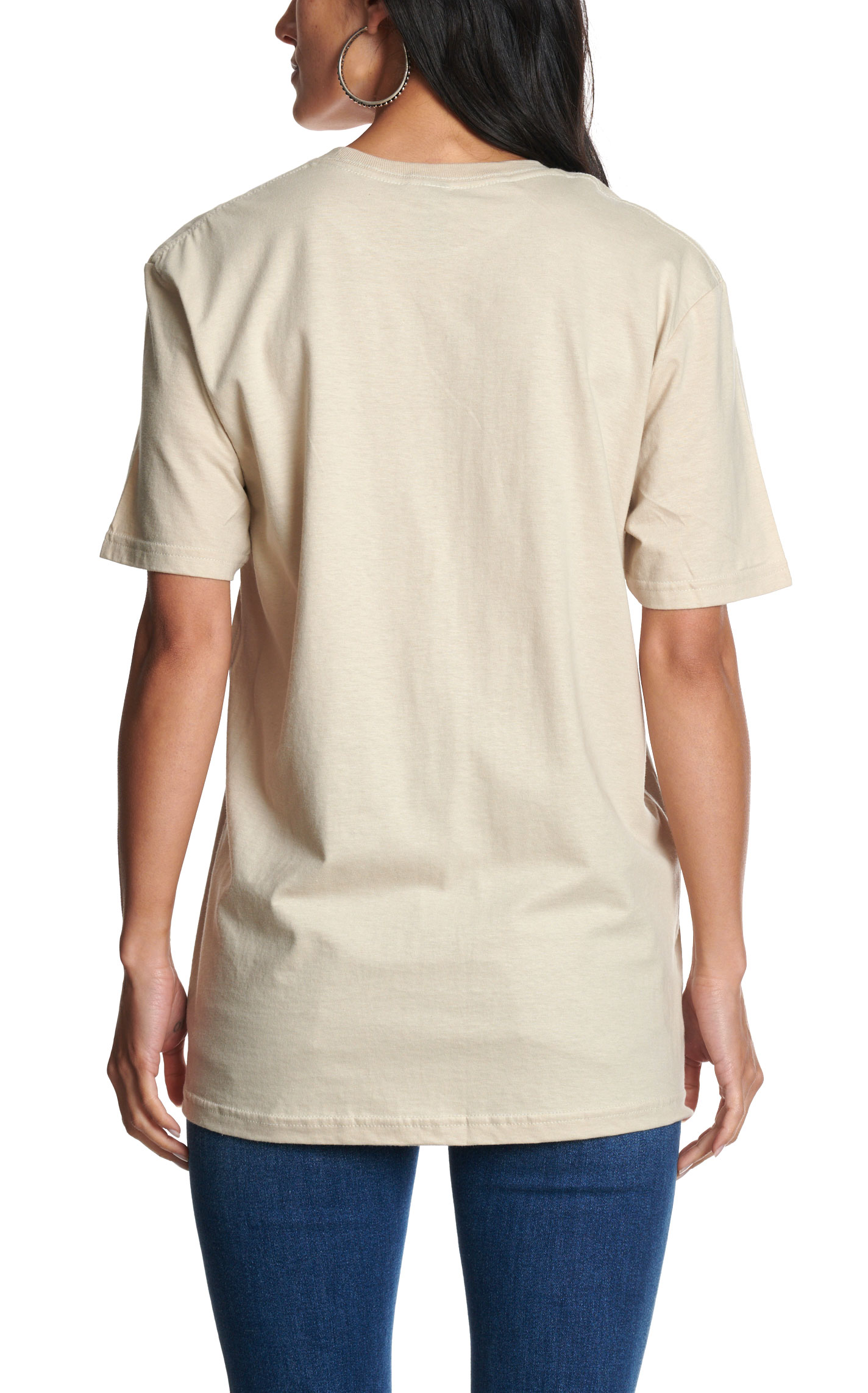 Lattimore Women's Creamy Latte Crooked Horn Graphic T-Shirt - Image 3