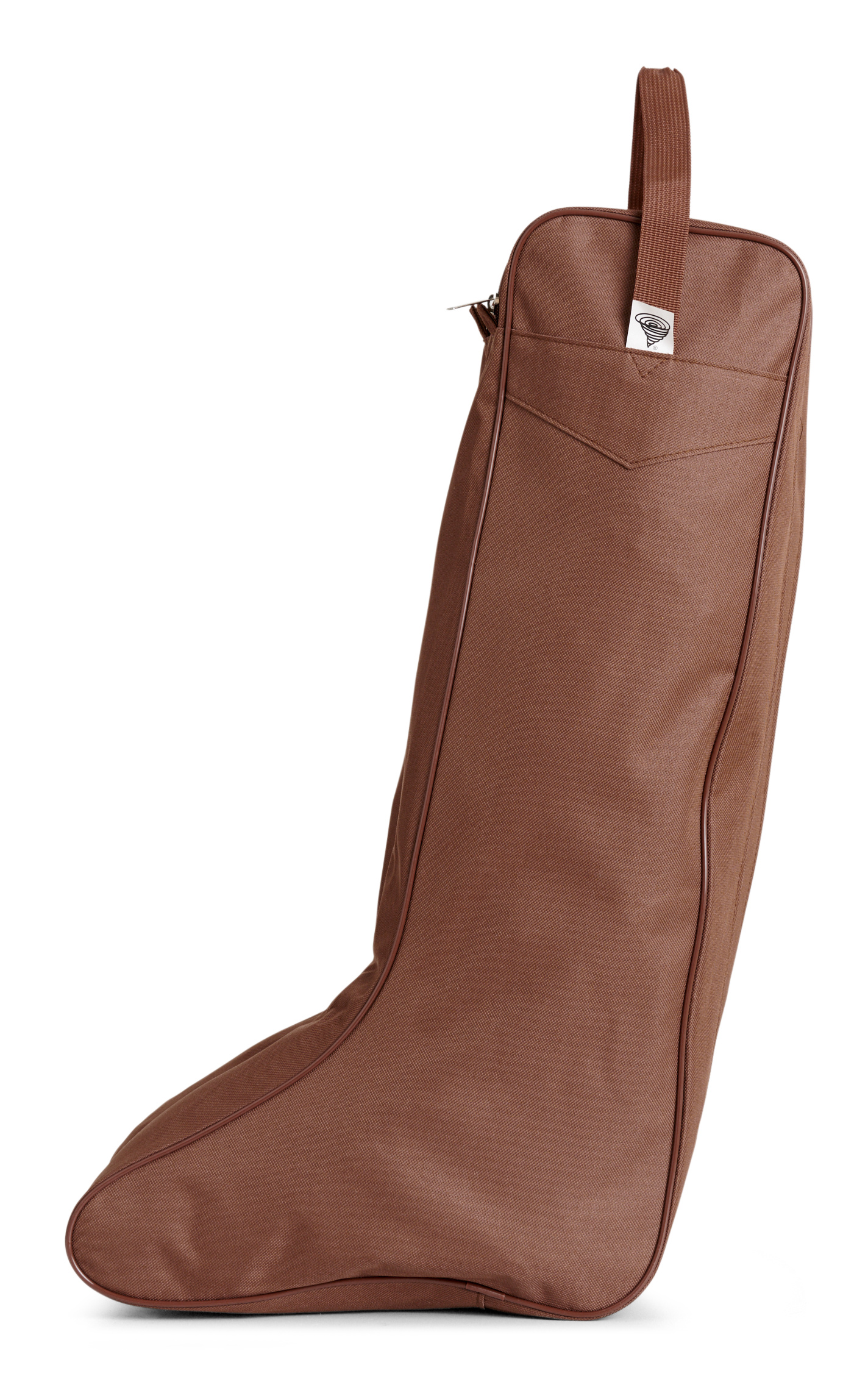 Cavender's Women's Brown Tall Cavender's Logo Boot Bag - Image 1