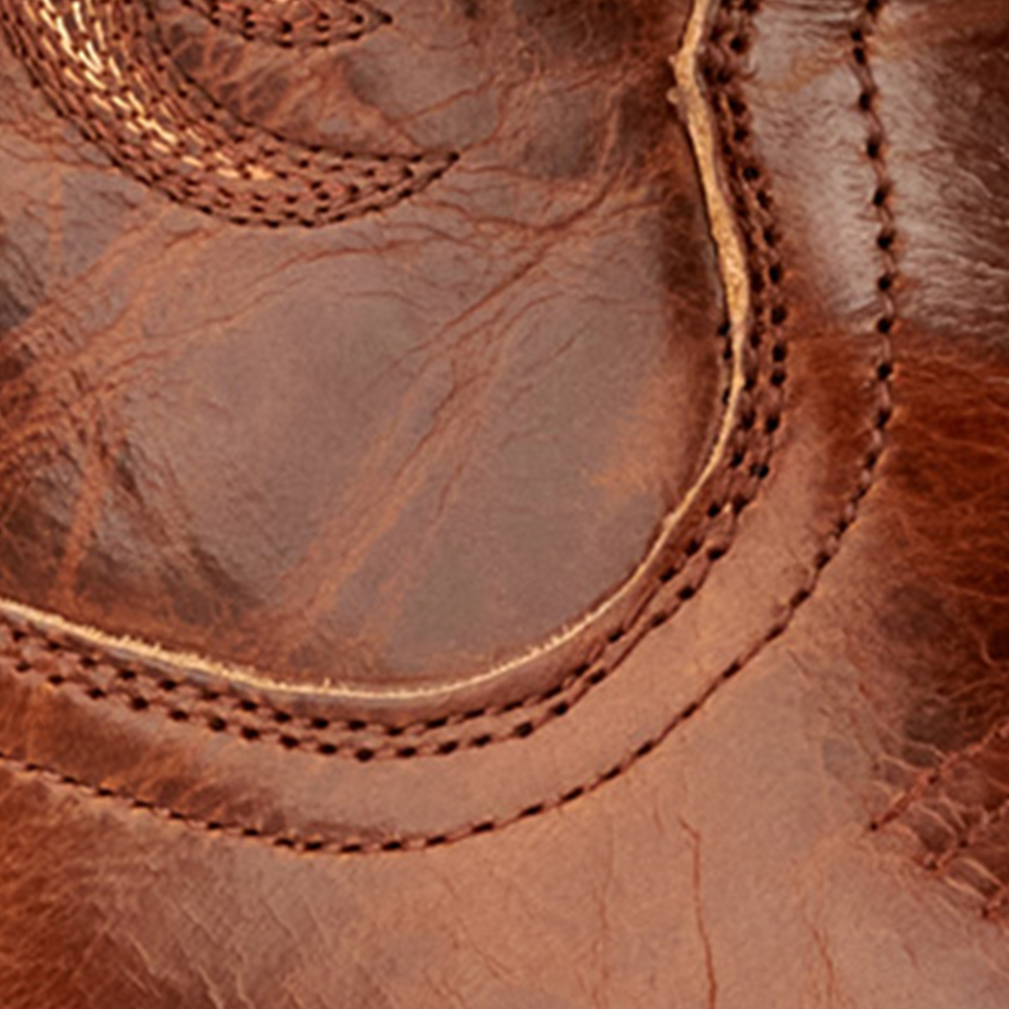 Ariat Men's Sport Boss Man Rich Cognac Punchy Square Toe Cowboy Boots - Image 1