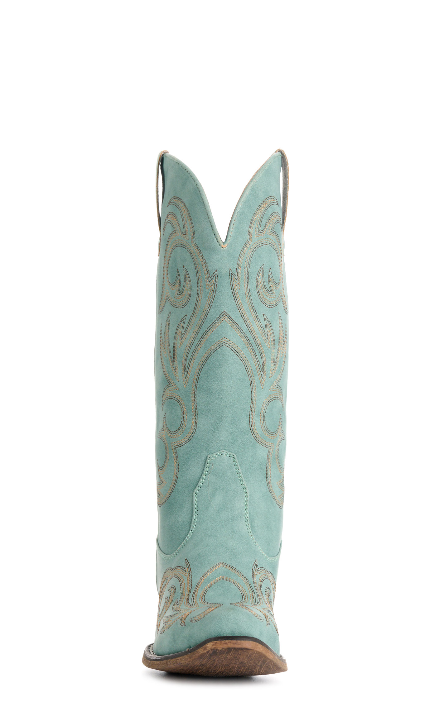 Roper Women's Riley Sea Green-Turquoise Faux Leather Snip Toe Cowboy Boots - Image 1