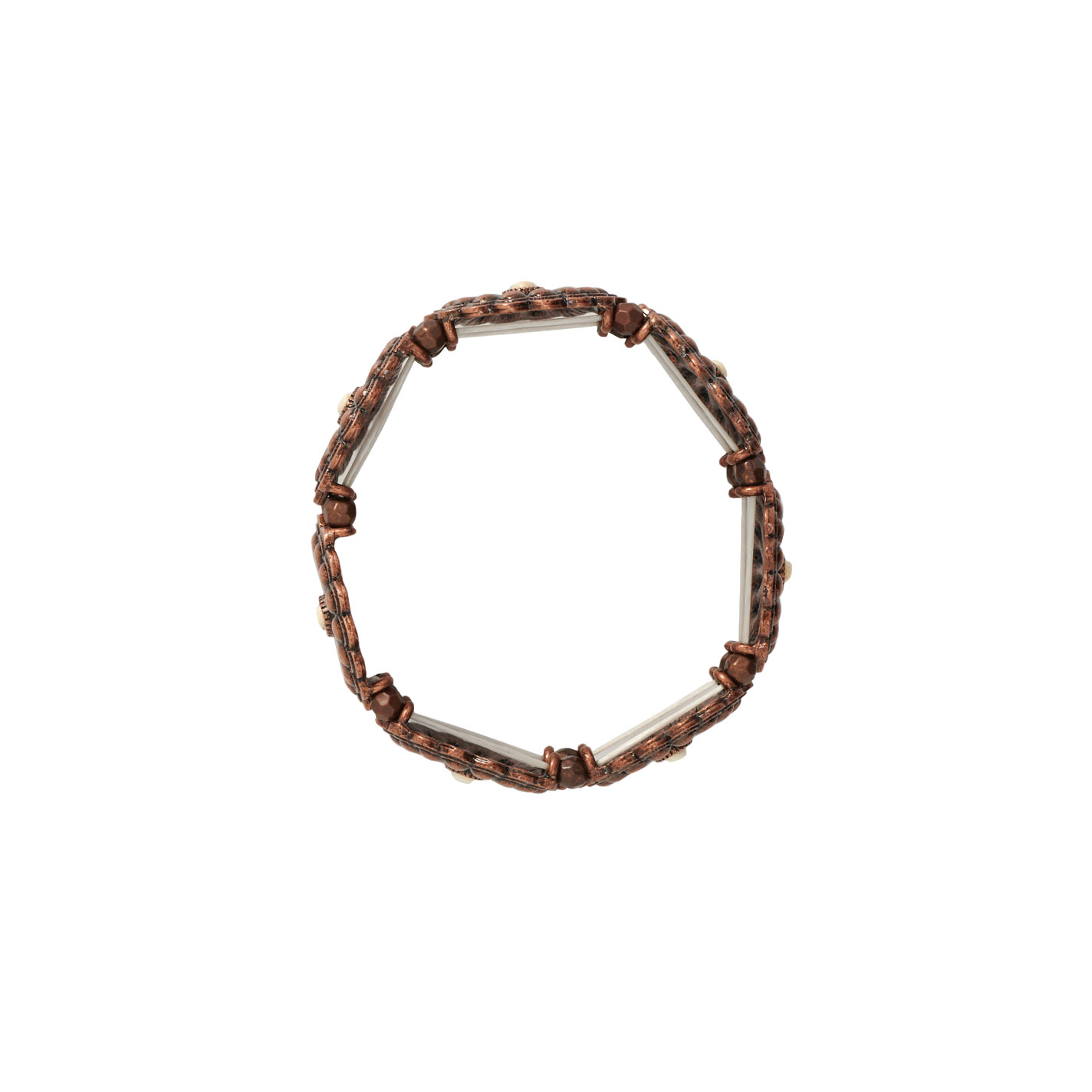 Southern Grace Copper & Cream Concho Bracelet - Image 1