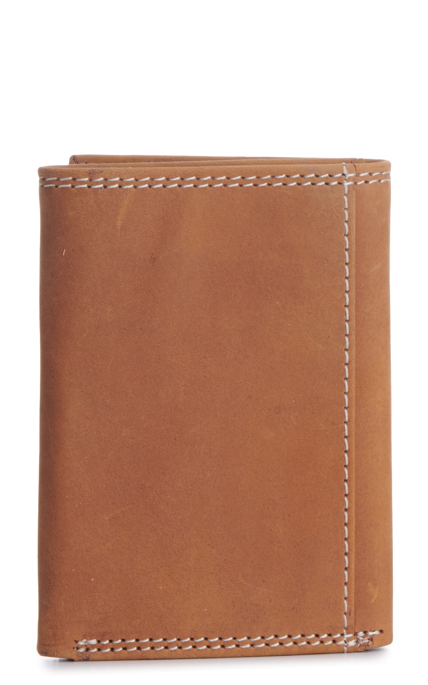 Ariat Men's Tan Embossed Logo Trifold Wallet - Image 1