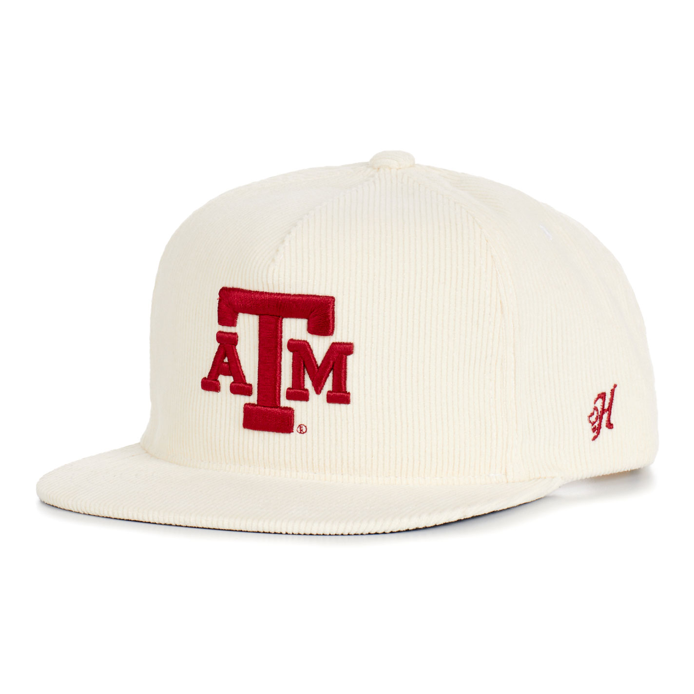 Hooey Collegiate Collection White A&M Aggies Curved Bill Logo Cap - Image 1