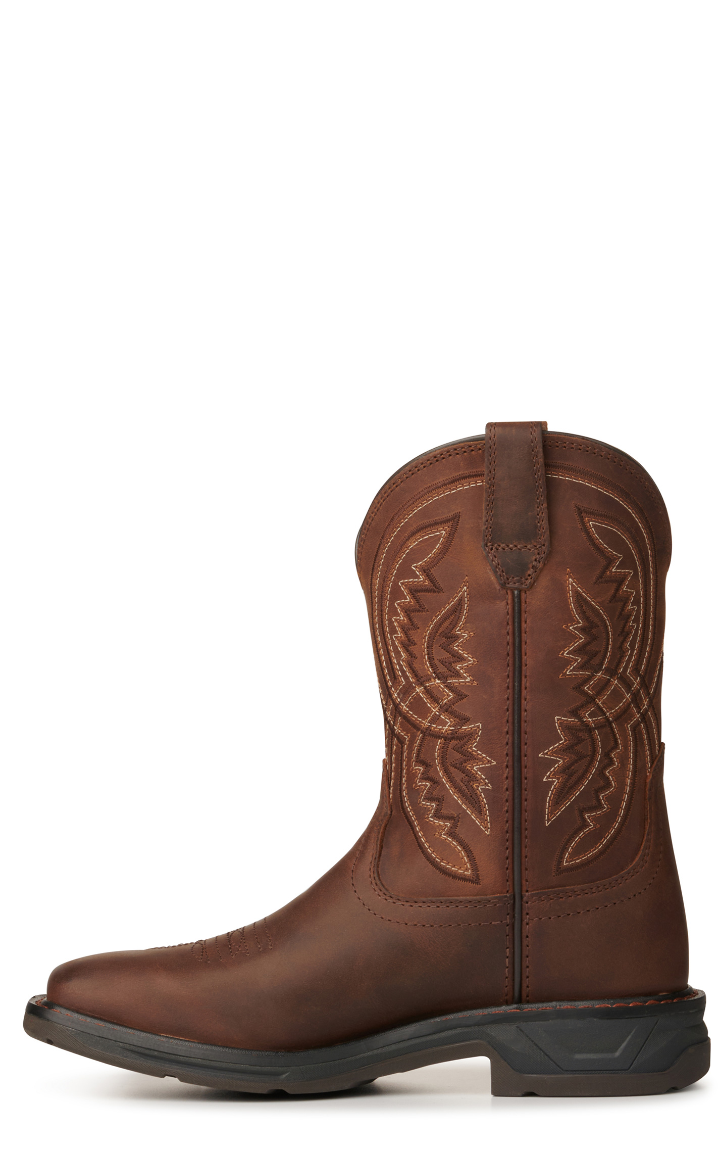 Ariat Youth WorkHog XT Coil Dirt Roads Brown Square Toe Work Boots - Image 1
