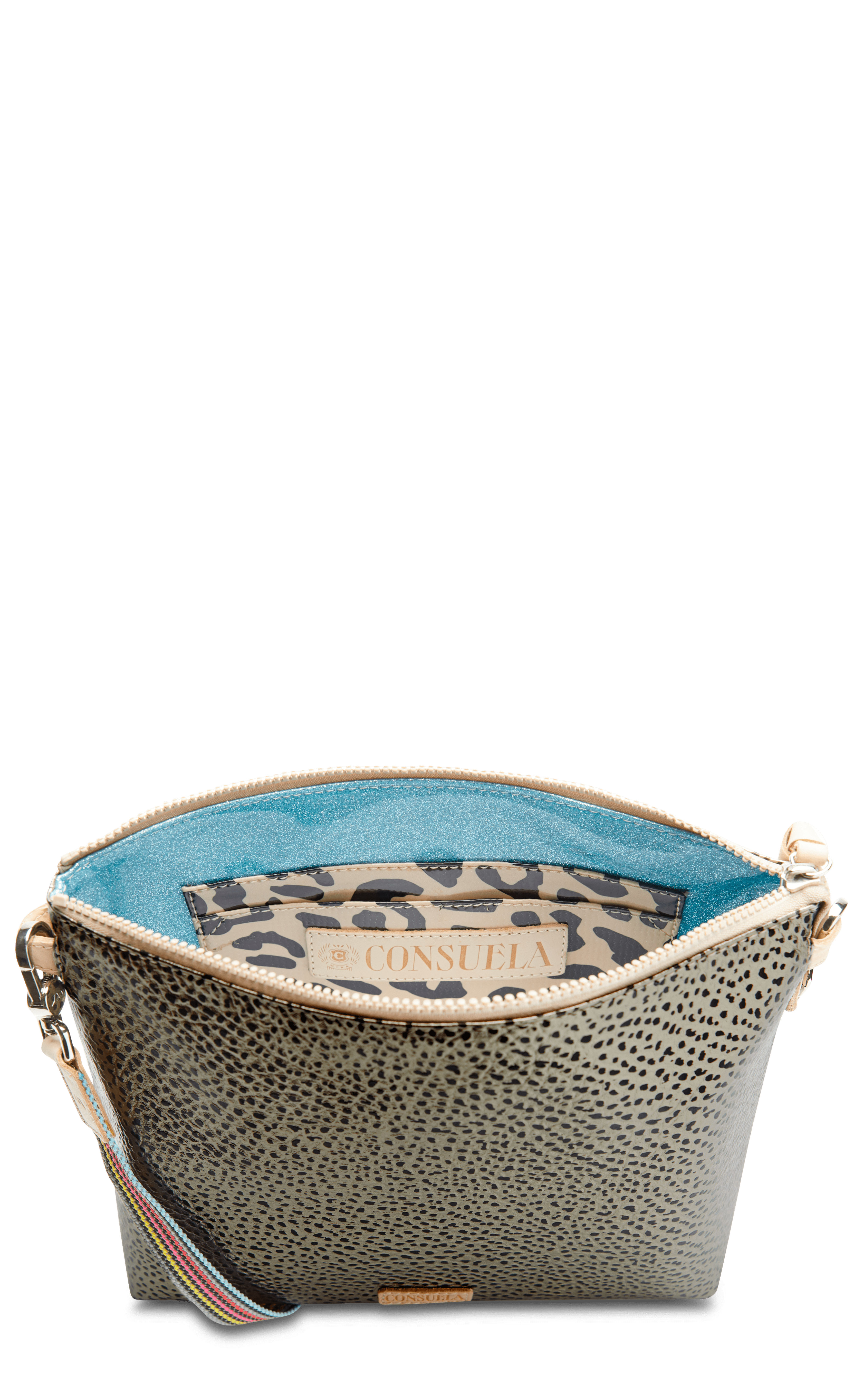 Consuela Tommy Pewter Metallic Downtown Crossbody Purse - Image 1