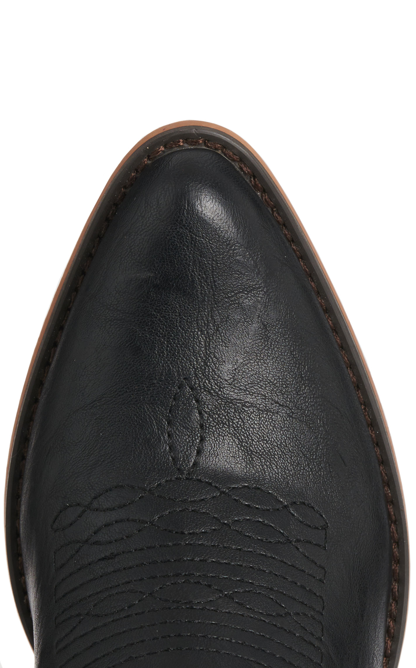 Roper Women's Nettie Black Faux Leather Snip Toe Cowboy Boots - Image 1