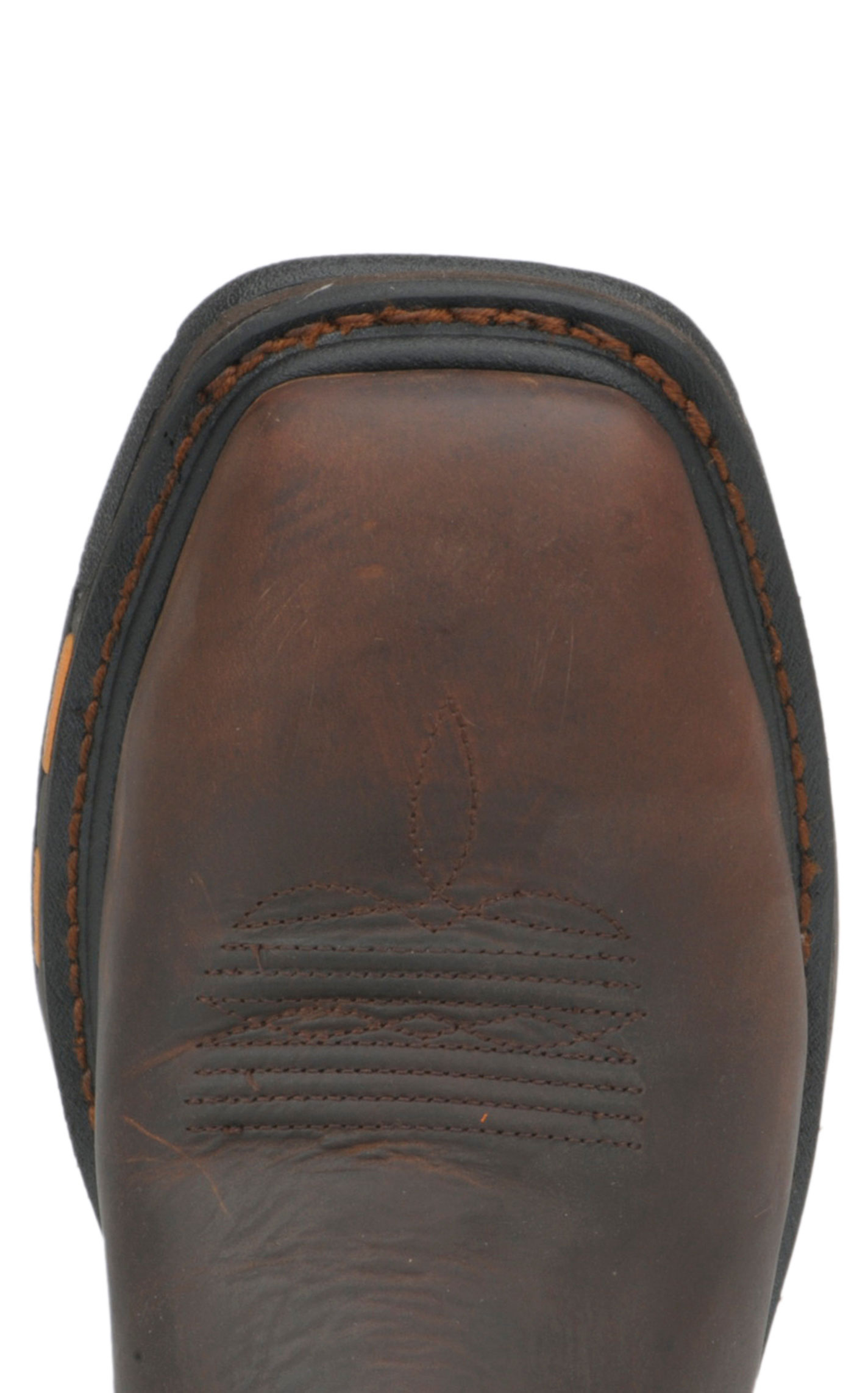 Ariat Men's WorkHog Earth Brown and Brick Orange Square Steel Toe Work Boot - Image 1