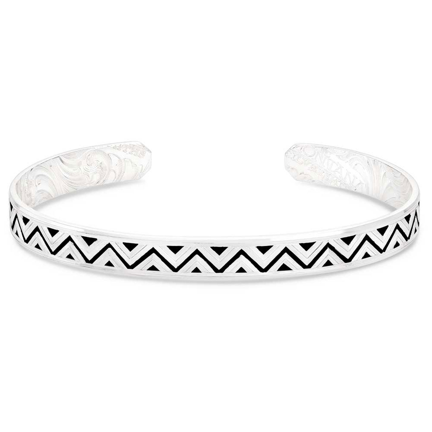 Montana Silversmiths Men's Silver Four Winds Cuff Bracelet - Image 1