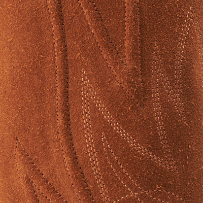 JRC & Sons Men's Colton Water Resistant Suede Leather Round Toe Cowboy Boot in Tan - Image 1