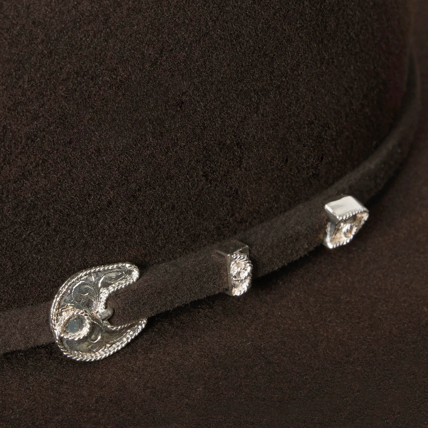 Stetson Chocolate 4X Bison Cattleman Felt Cowboy Hat - Image 3