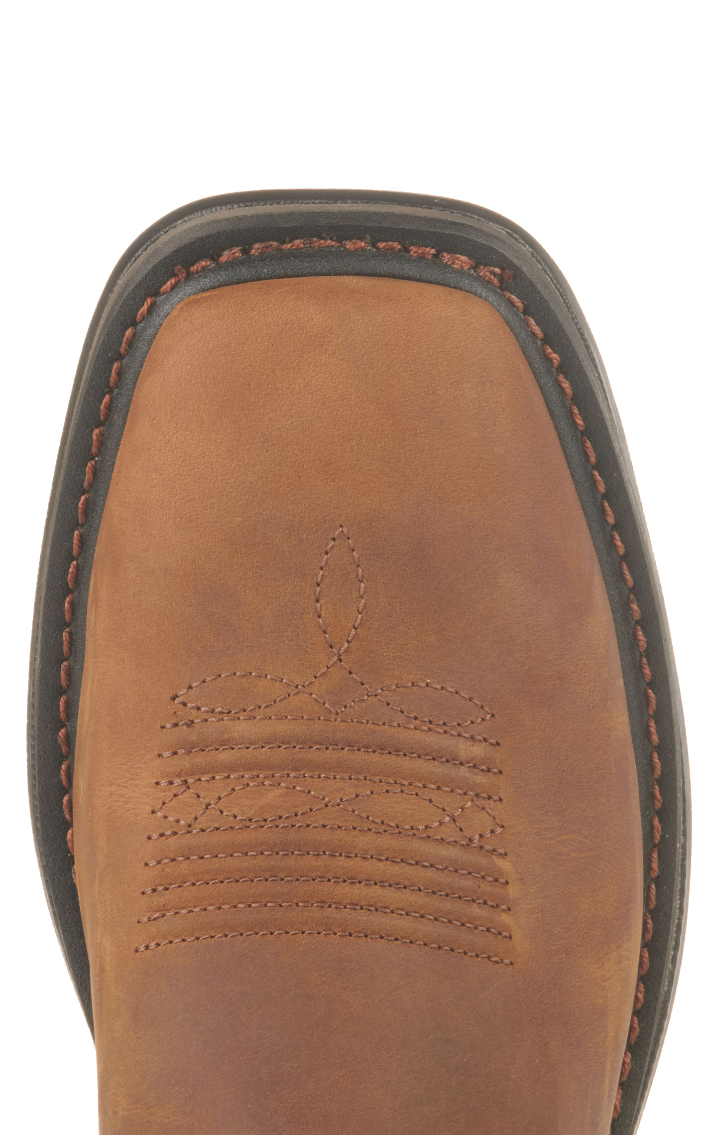 Ariat Men's Sierra Shock Shield Patriot Distressed Brown American Flag Square Steel Toe Work Boots - Image 1