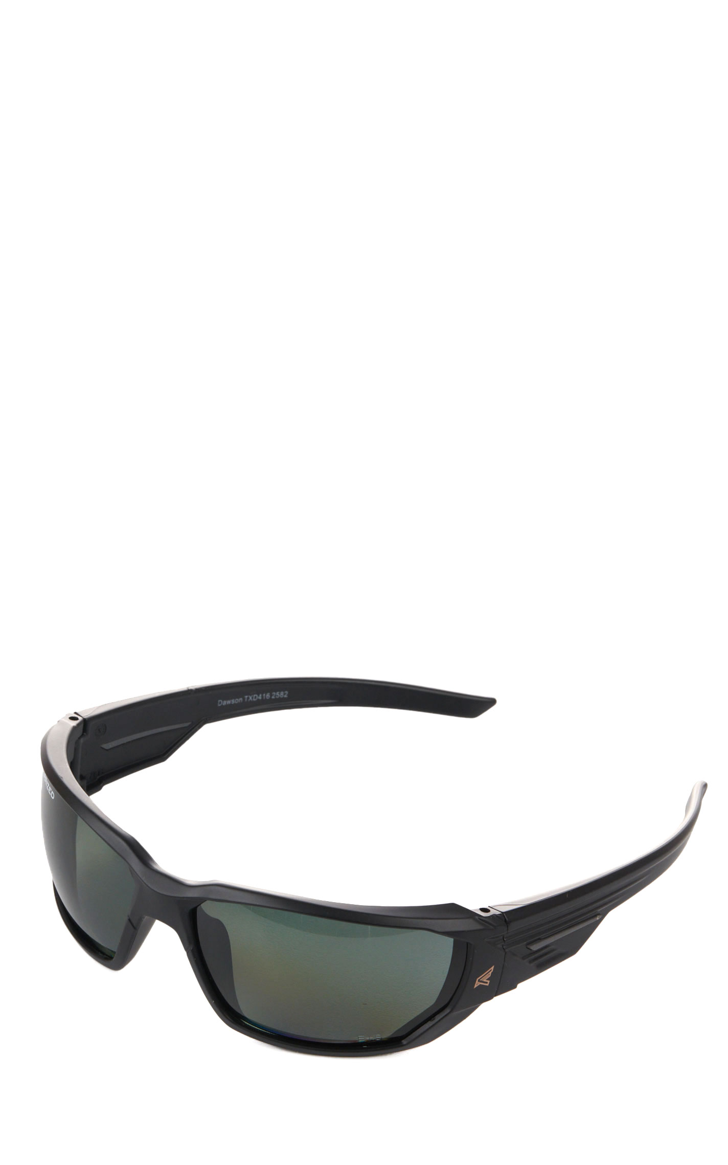 Edge Eyewear Dawson Black Frame Polarized Smoke Lens Safety Sunglasses - Image 1