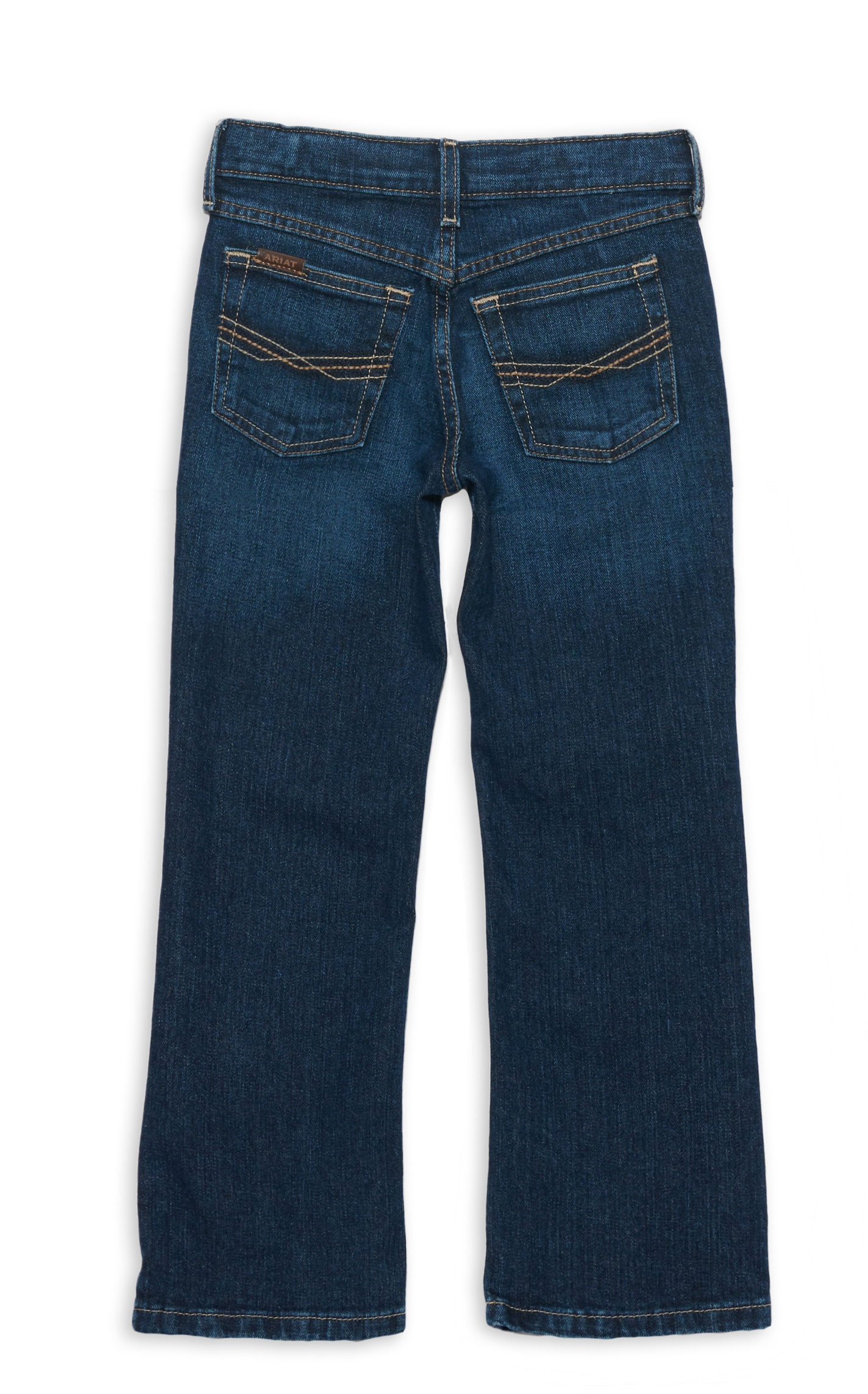 Ariat Boy's B4 Legacy Dark Wash Relaxed Fit Boot Cut Jeans - Image 1