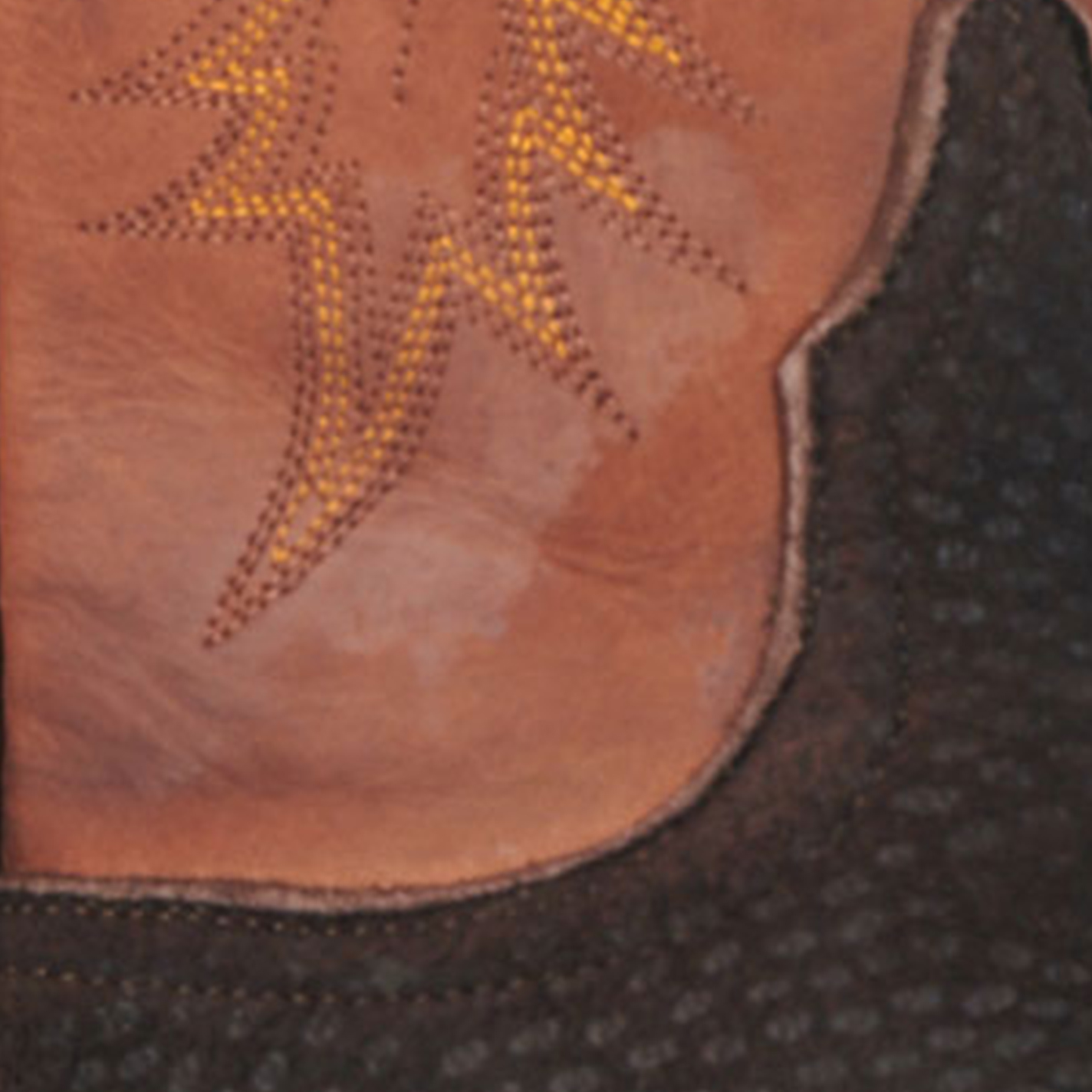 Black Jack Men's Burnished Peanut and Chocolate Capybara Wide Square Toe Exotic Cowboy Boots - Image 1