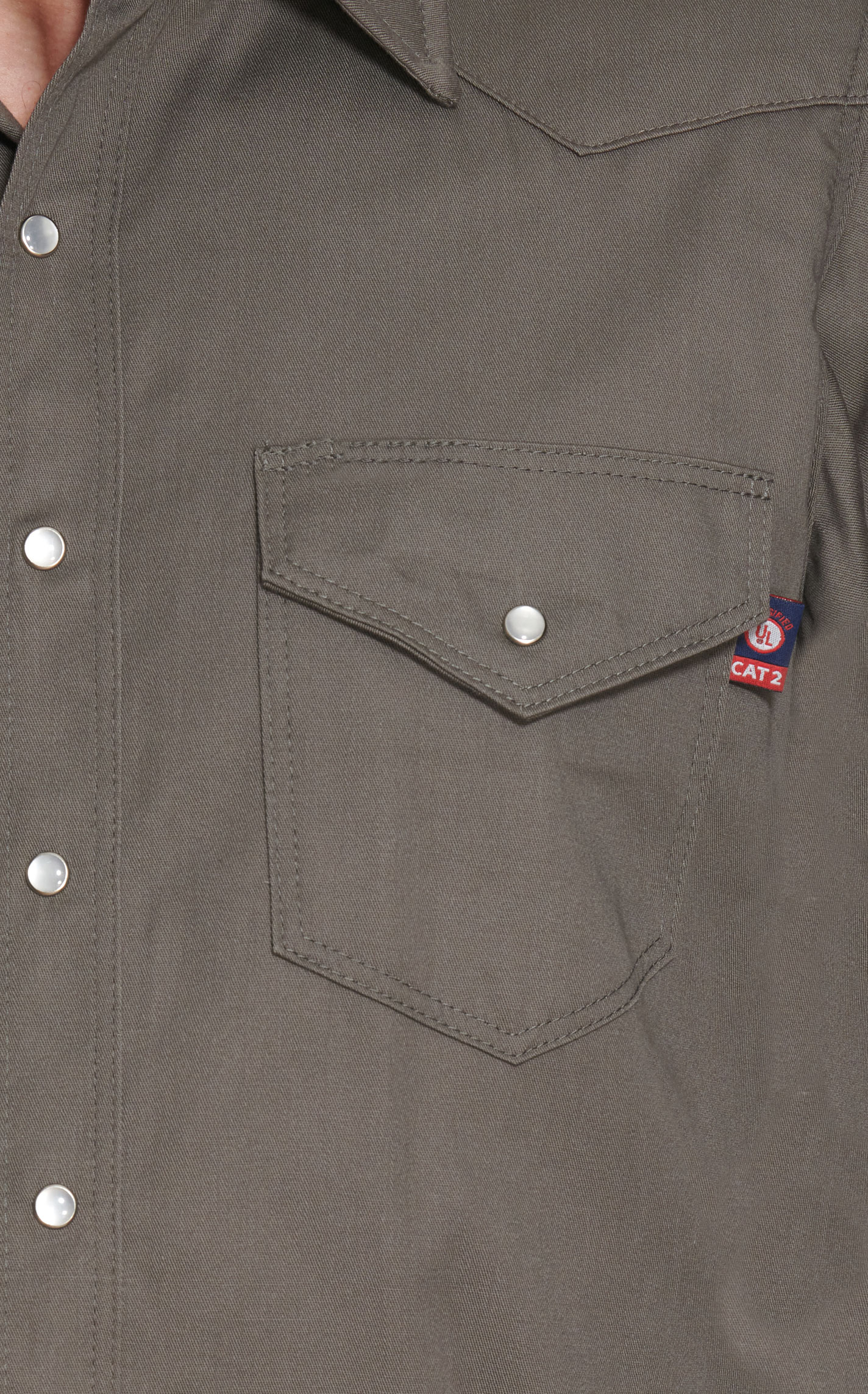 Lapco Gray Flame Resistant Workshirt - Image 1