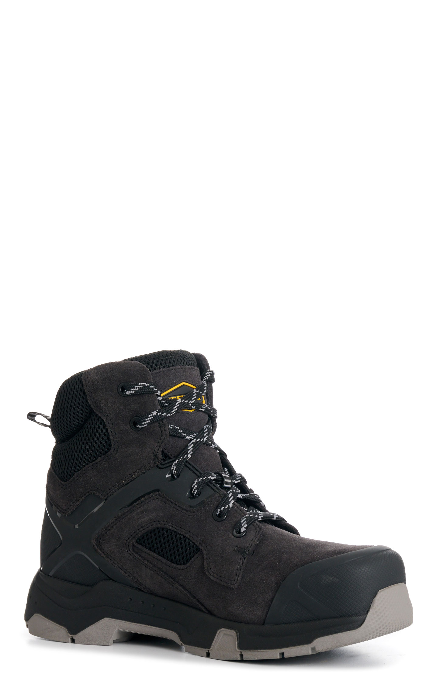 Terra Men’s Black Suede Cobalt 6” Composite Toe Safety Work Boots - Image 1