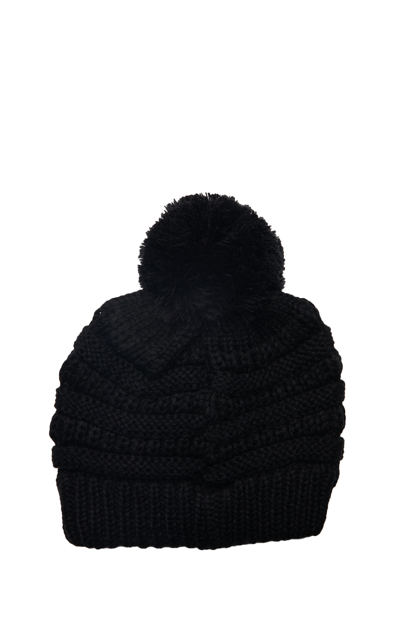 C.C. Brands Kids' Solid Black Beanie - Image 1