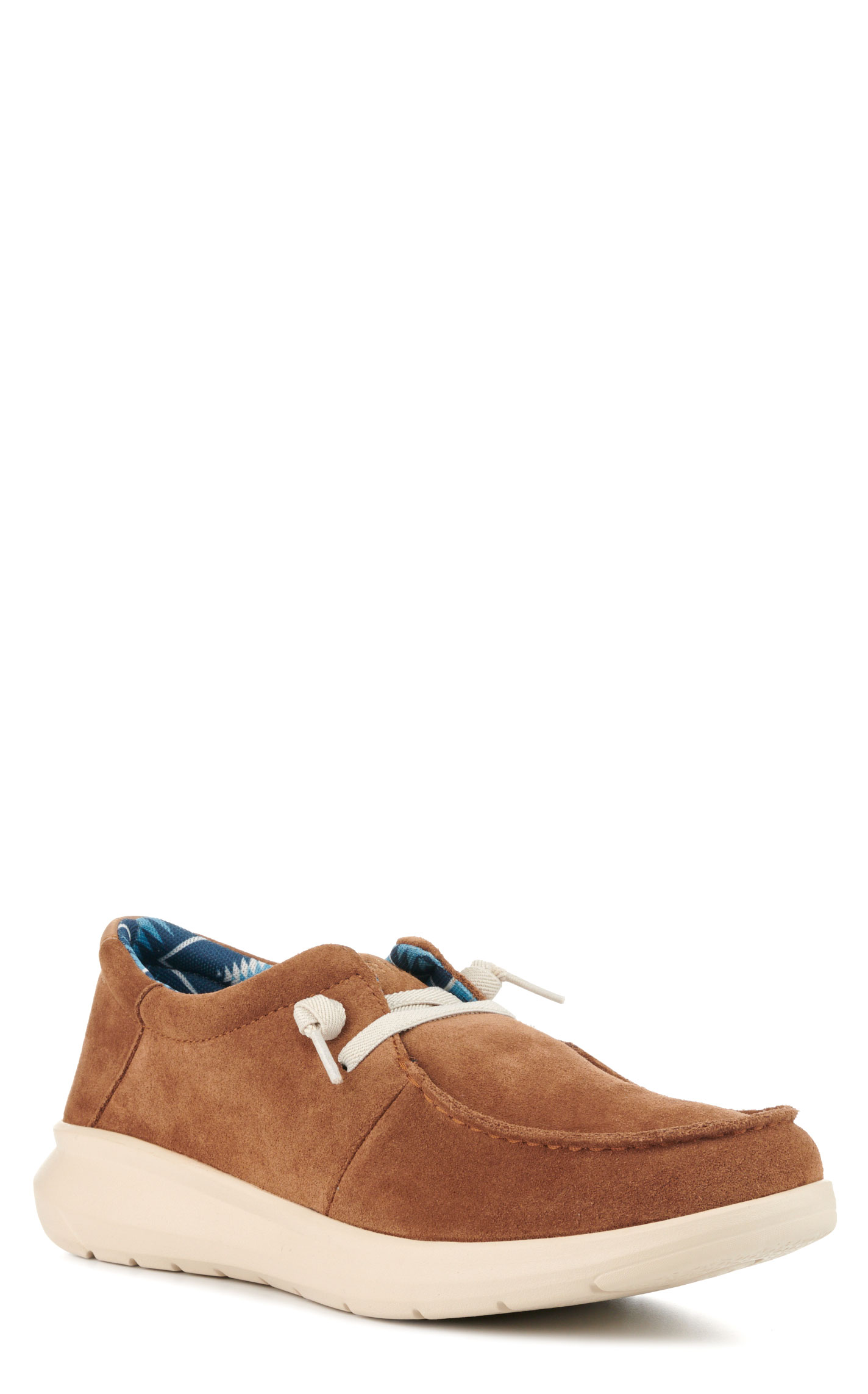 Ariat Men's Hilo Chestnut Suede Moc Toe Casual Shoes - Image 1