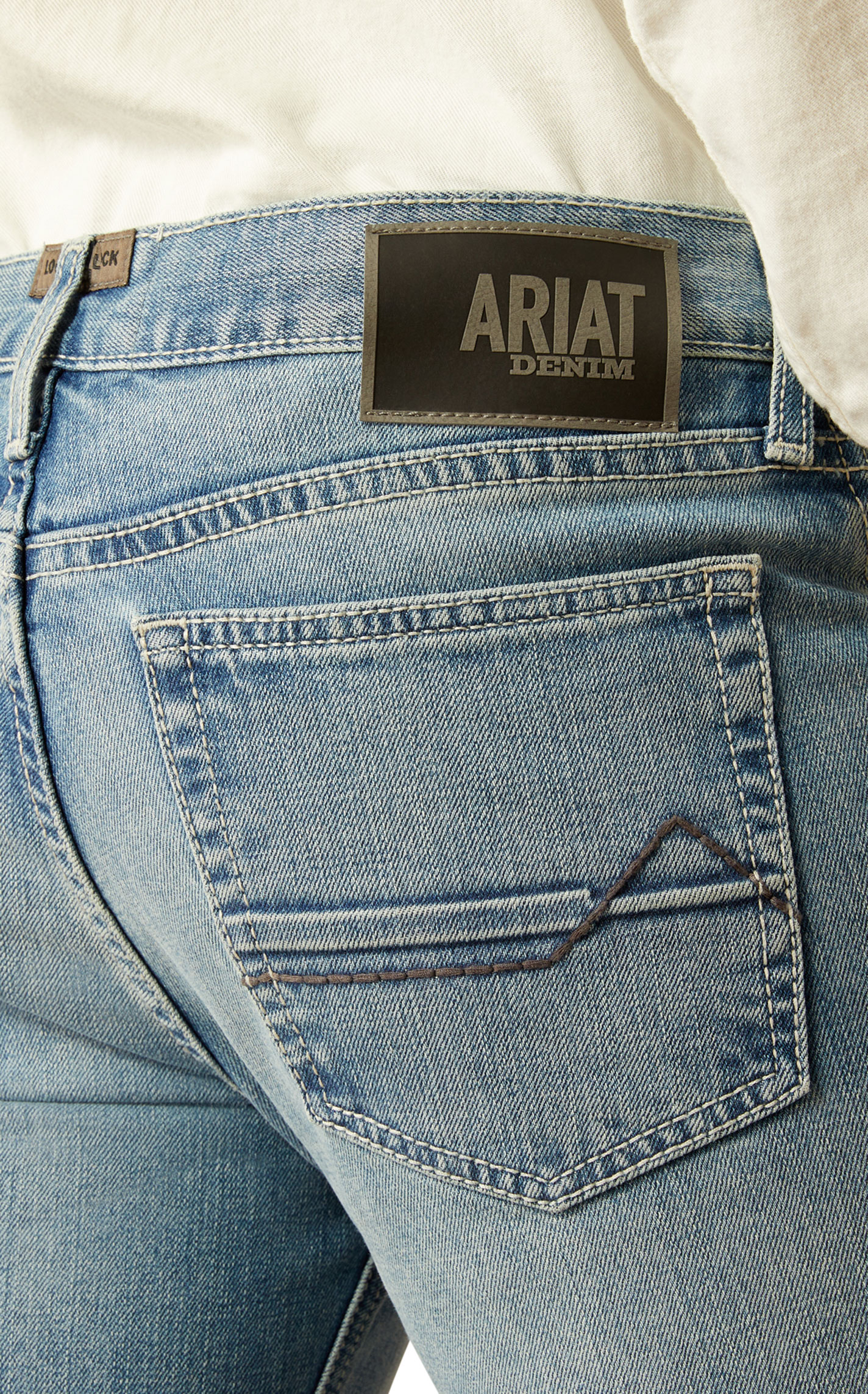 Ariat Men's Ethan Dixon M7 Light Wash Straight Leg Jeans - Image 1