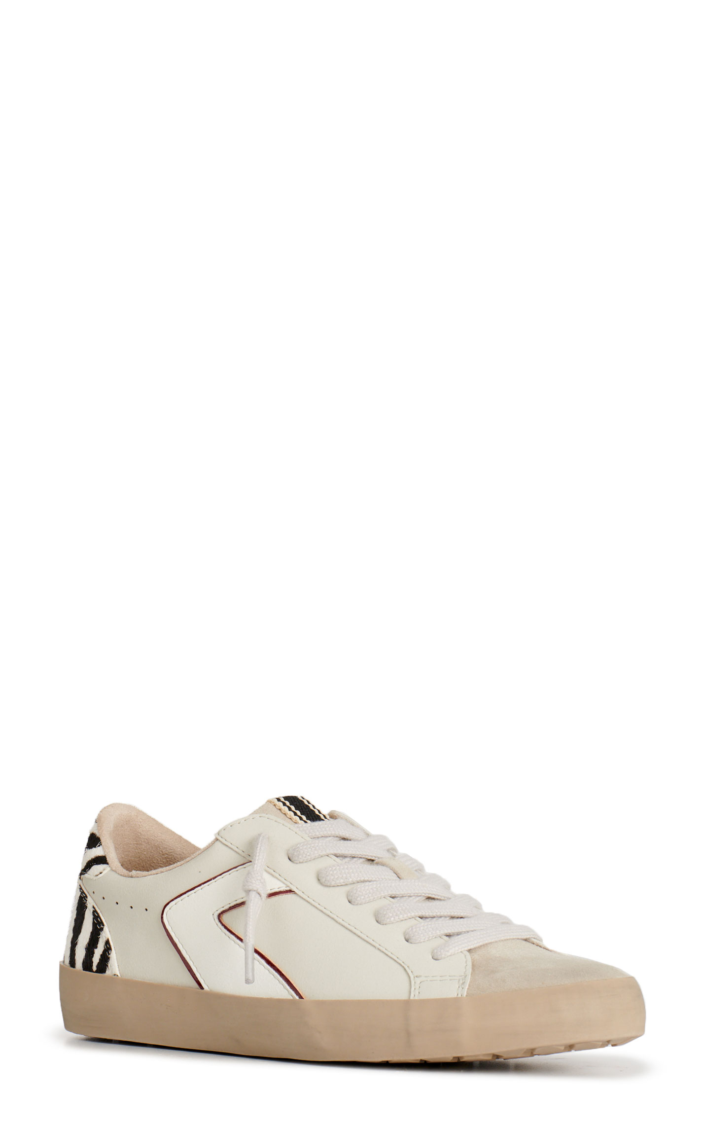 Shushop Women’s Robbie Light Gray and Zebra Print Almond Toe Casual Shoes - Image 1