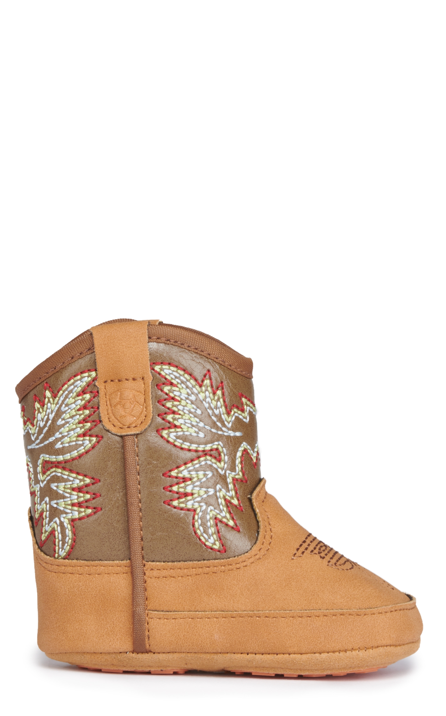 Ariat Infants Lil' Stompers Durango Tan and Chocolate Brown Western Bootie - Image 1