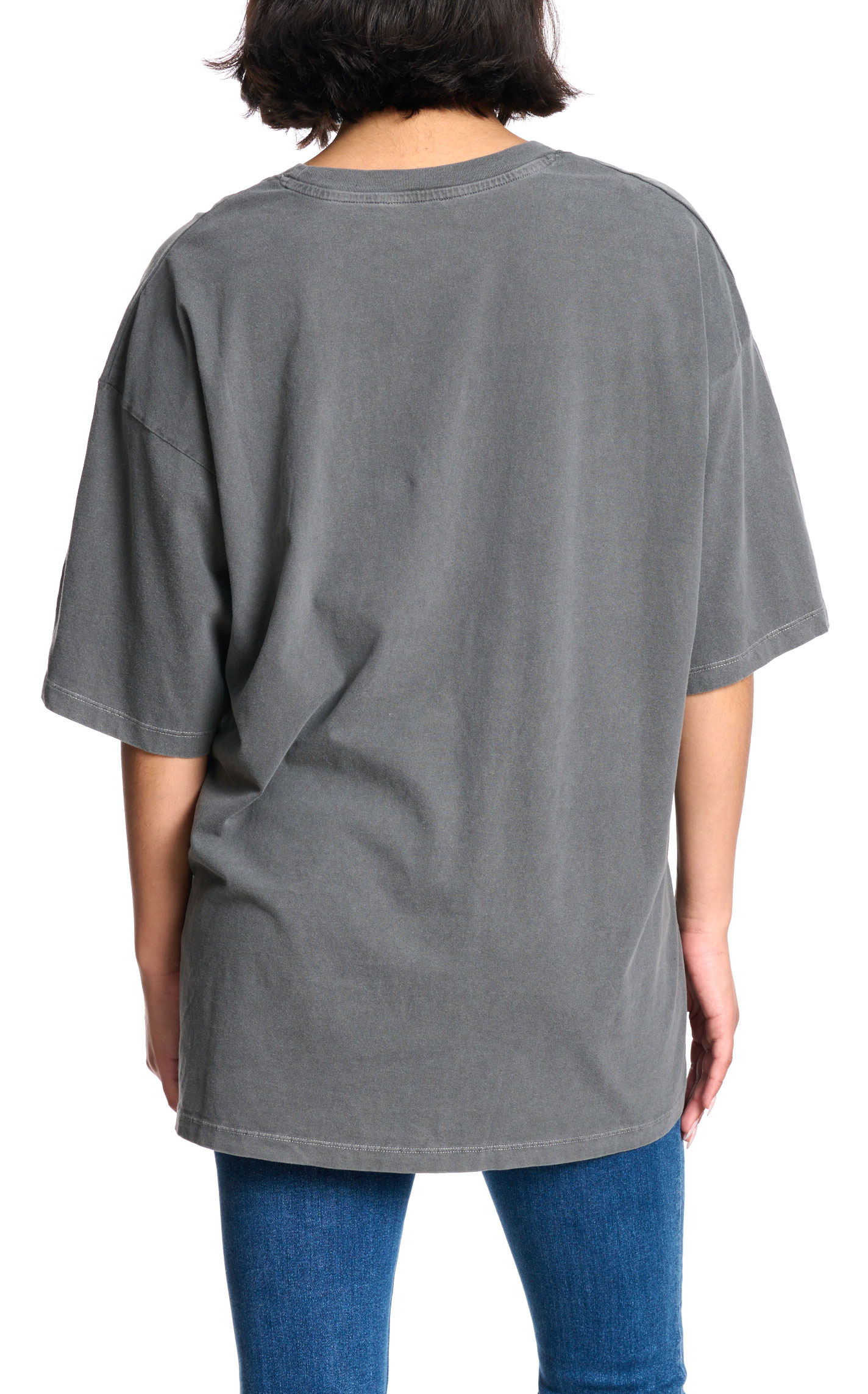 Zutter Women's Charcoal Western Boyfriend-Fit Graphic T-Shirt - Image 1