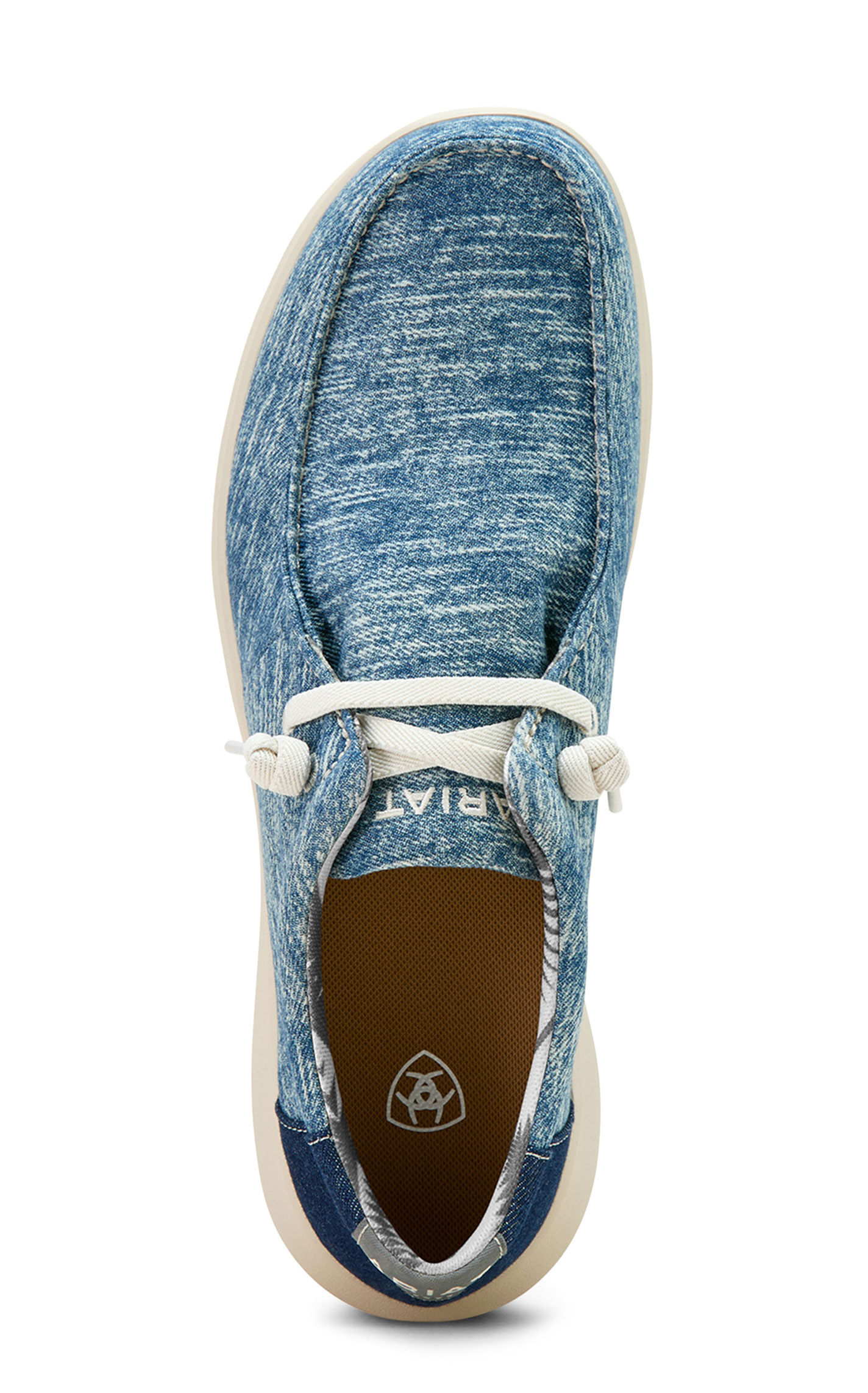 Ariat Men's Hilo Heather Blue with Dark Denim Stretch Lace Casual Shoe - Image 1