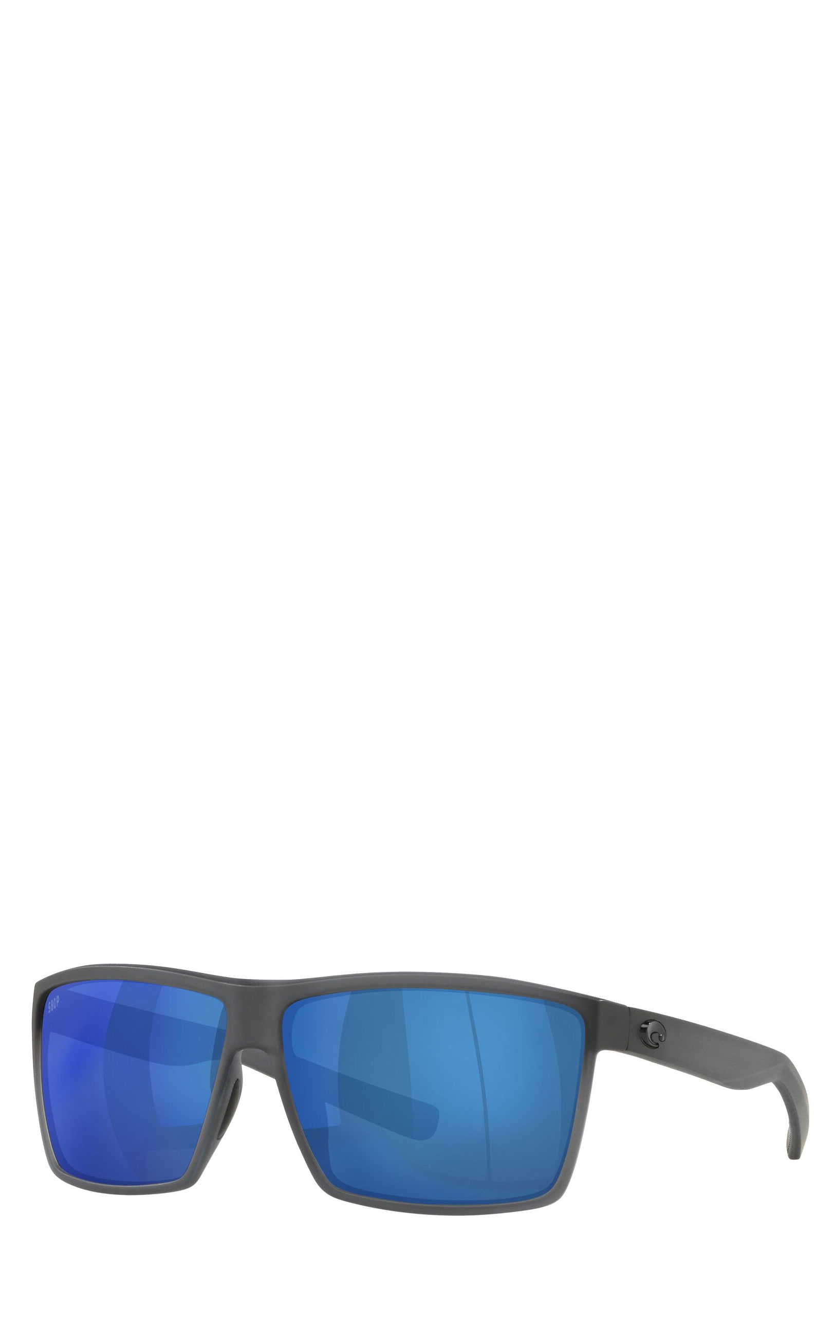 Costa Rincon Matte Smoke Crystal with Blue Mirror Polarized Polycarbonate Lenses Sunglasses - Image 1