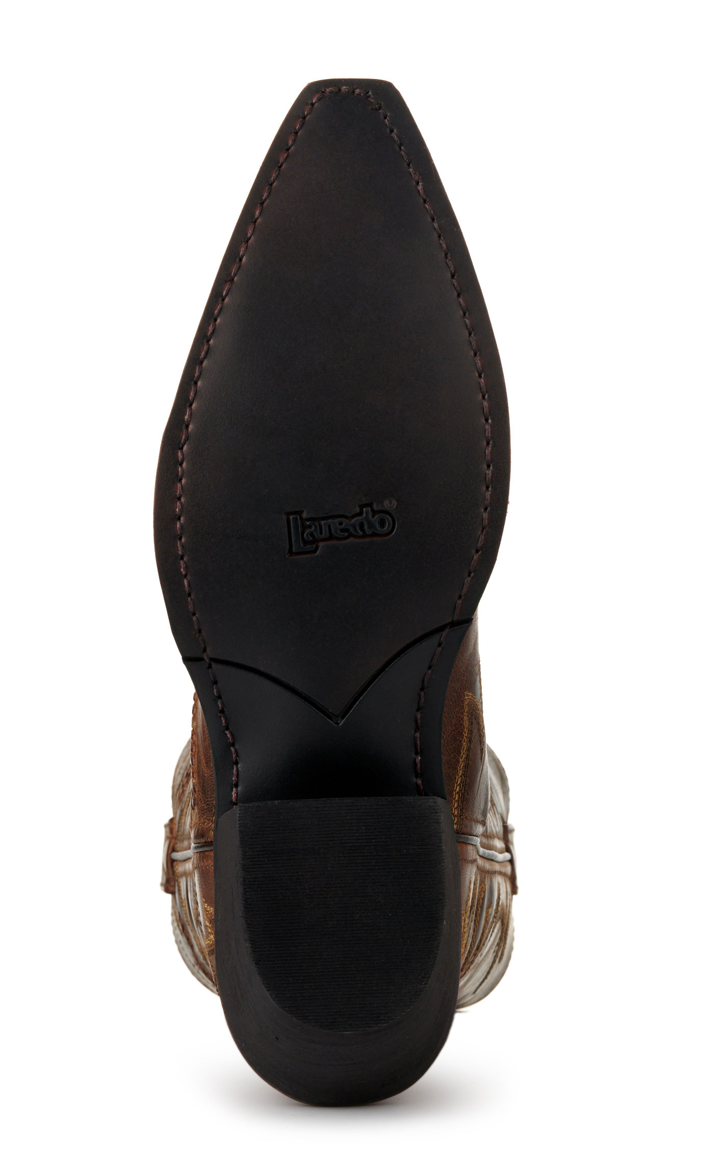 Laredo Men's Jag Walnut with Buckle Snip Toe Cowboy Boots - Image 1