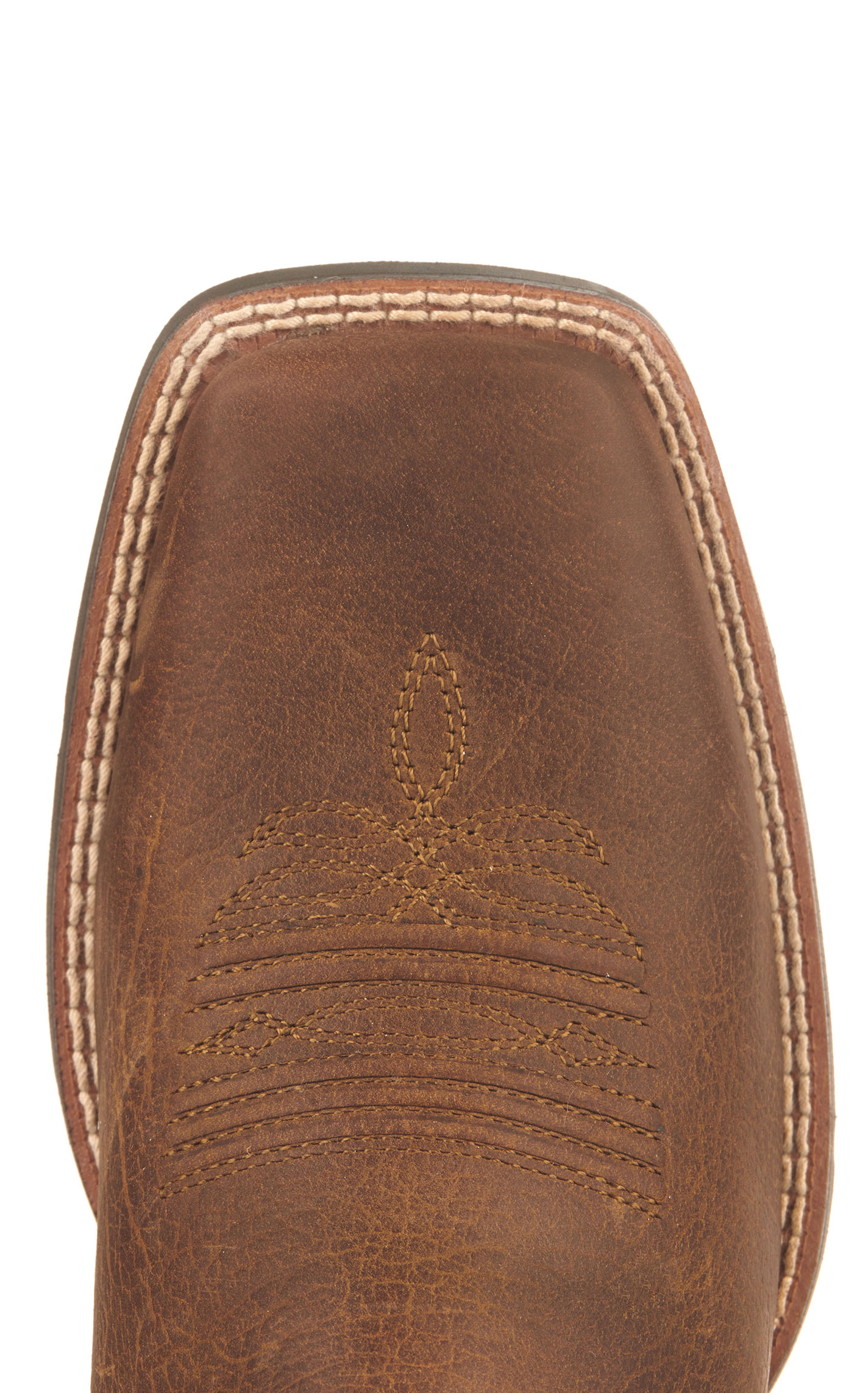 Ariat Women's Round Up Brown and Turquoise Blanket Embossed Wide Square Toe Cowboy Boots - Image 1