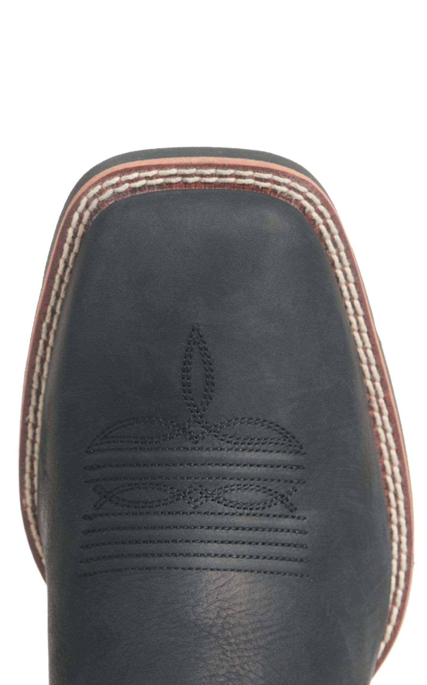 Ariat Men's Sport Big Country Black and Mahogany Wide Square Toe Cowboy Boots - Image 1