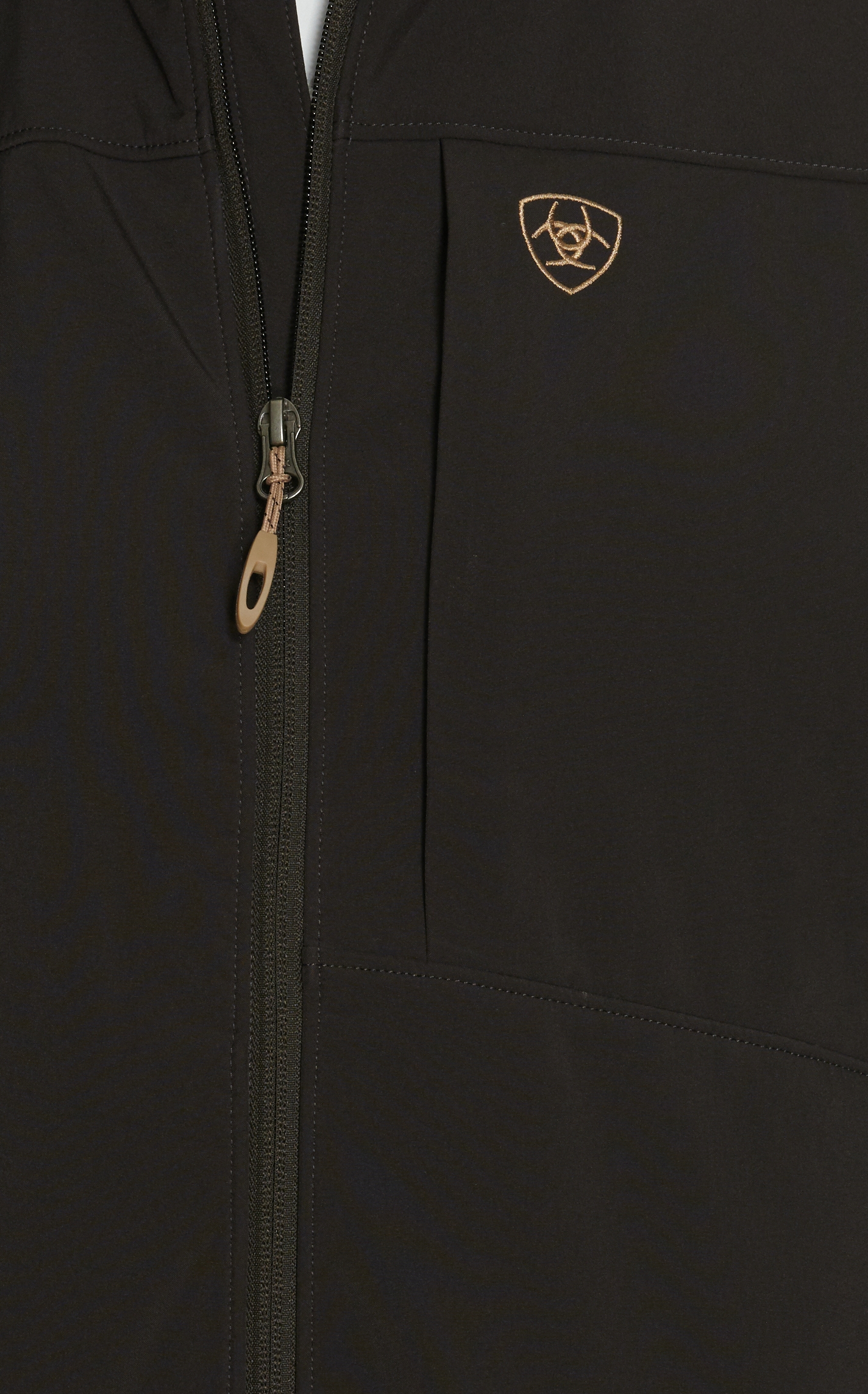Ariat Men's Vernon Coffee Bean Softshell Vest - Image 1