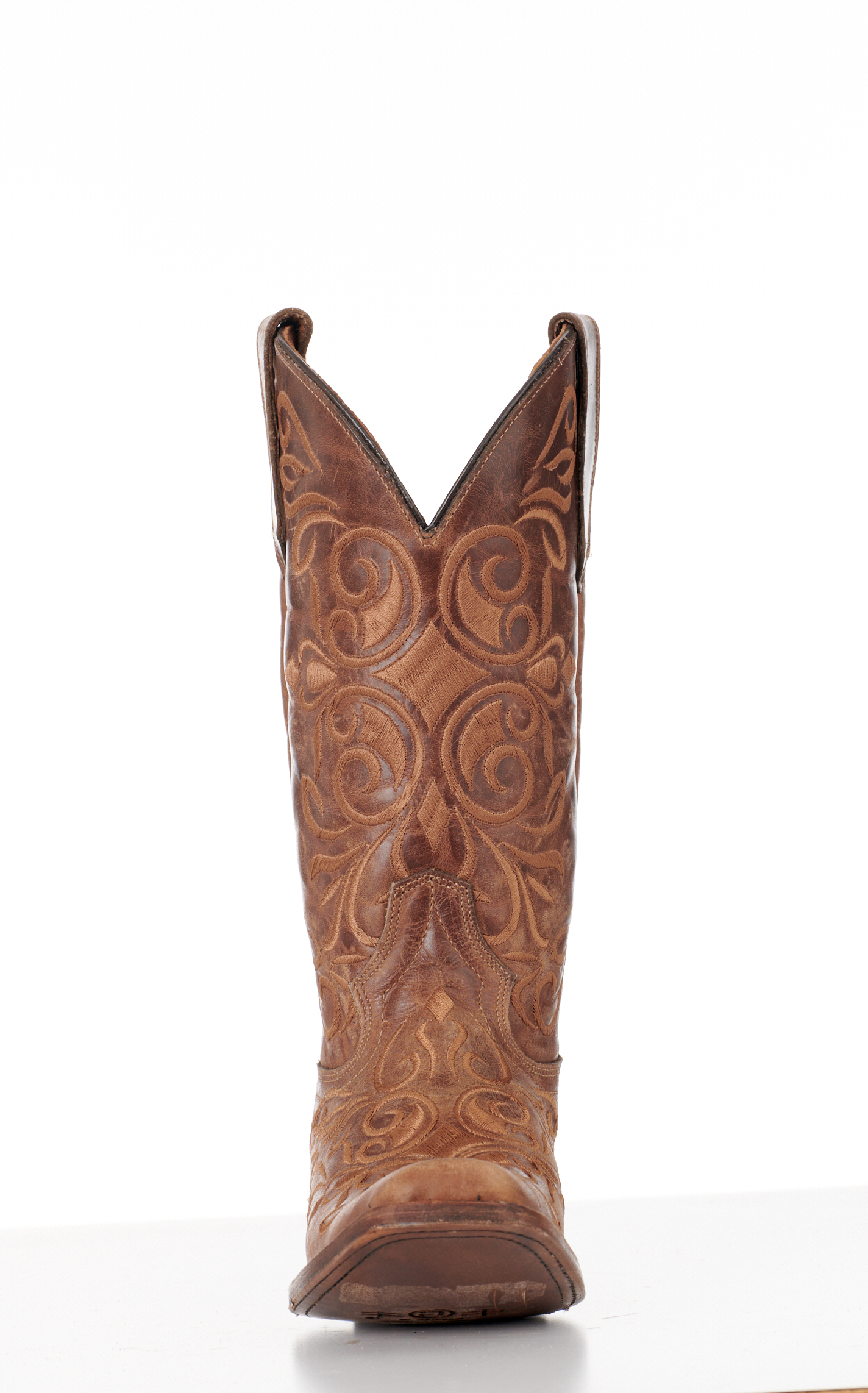 Circle G By Corral Women's Honey Stitched Square Toe Cowboy Boots - Image 1