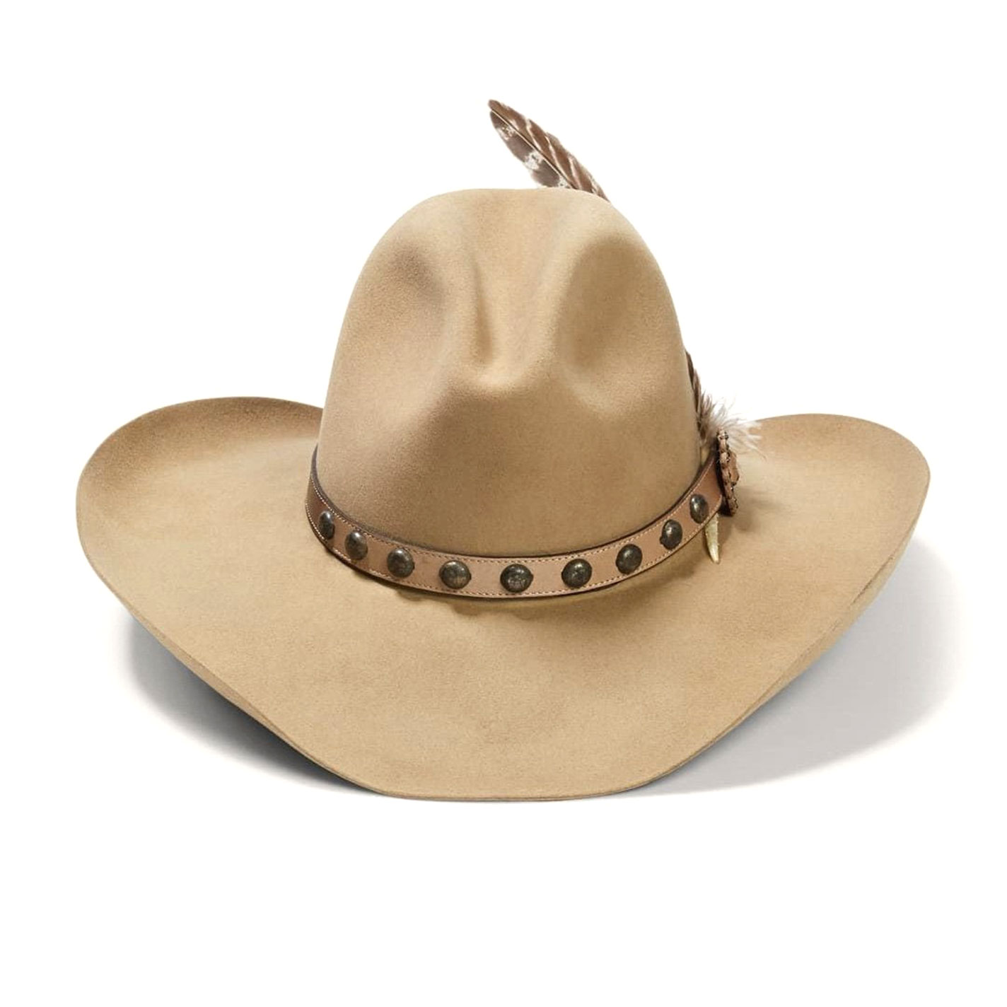 Stetson Broken Bow 4X Buck Gus Crown Felt Cowboy Hat - Image 1