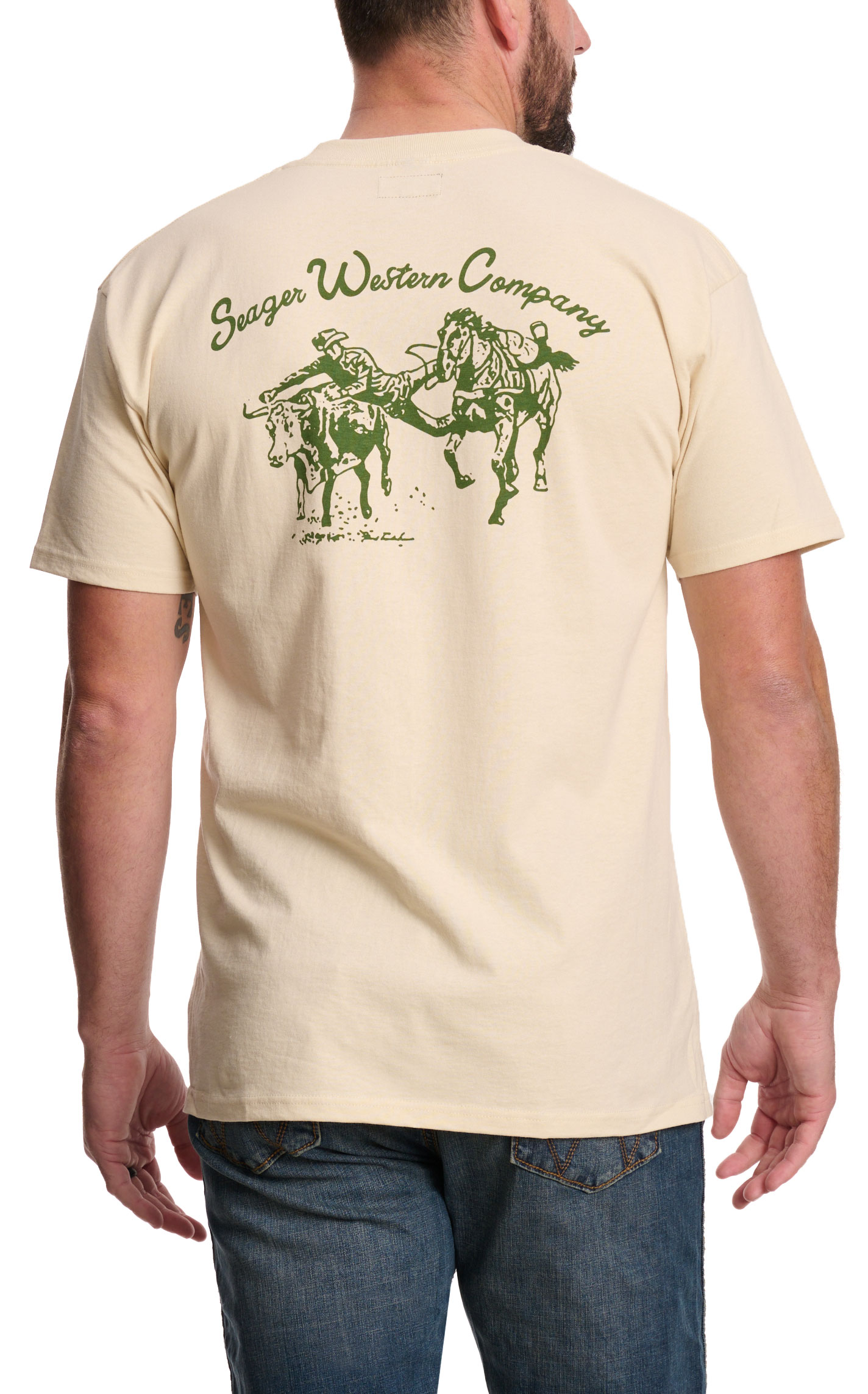 Seager Men's Vintage White Los Rios Graphic T-Shirt - Image 1