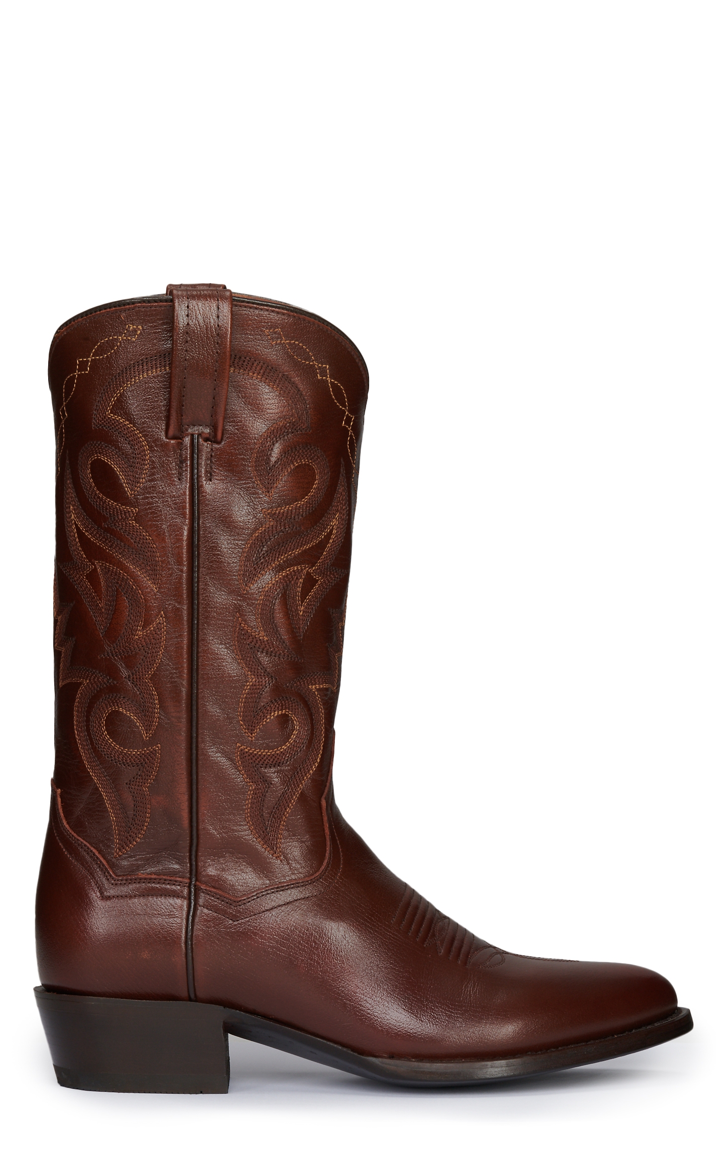 Dan Post Men's Antiqued Tan Round Toe Cowboy Boot - Image 1