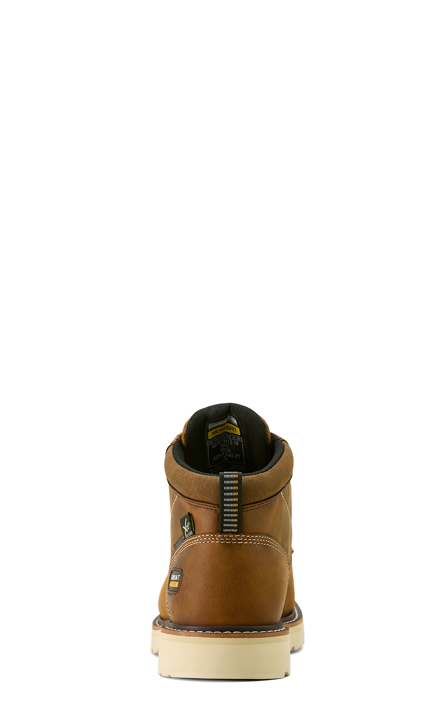 Ariat Men's Rebar Lift Chukka Distressed Brown Composite Round Toe Work Boots - Image 1
