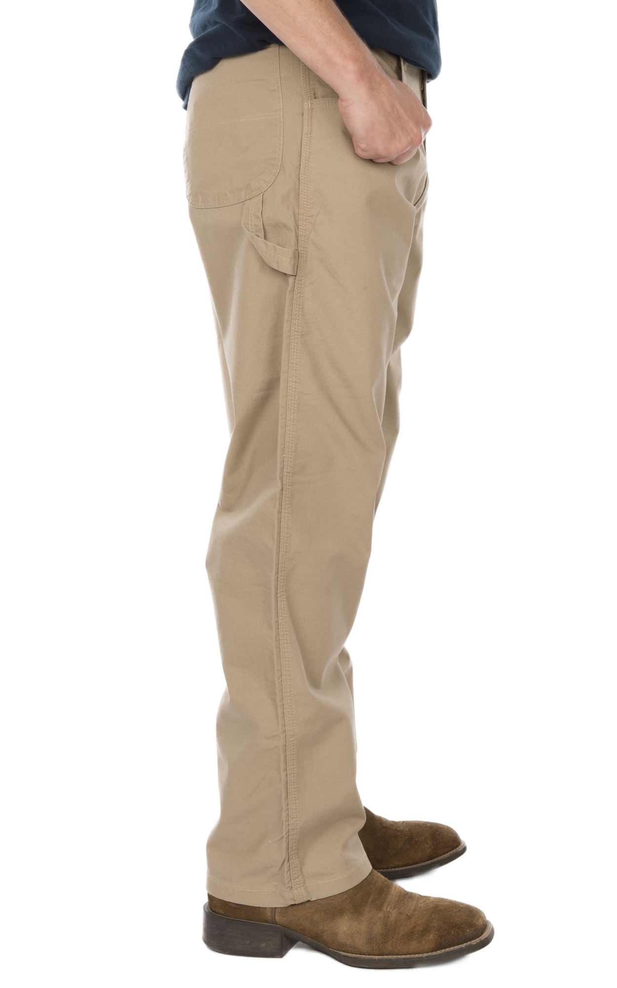 Wrangler Men's Khaki Canvas Advance Comfort FR Carpenter Jean - Image 1